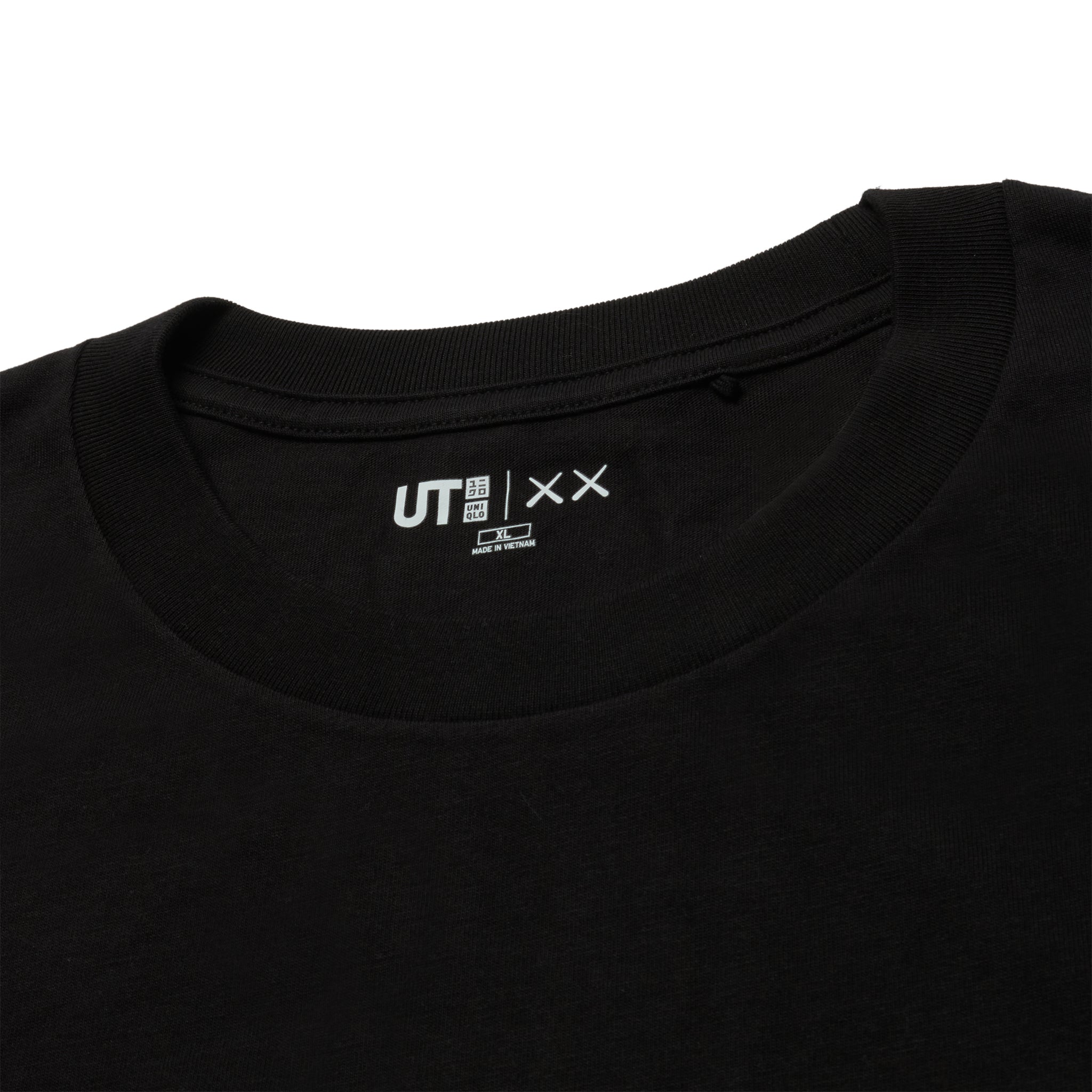 Kaws x Uniqlo UT Graphic Black T-Shirt for Men - Limited Edition Cotton Tee with Unique Artwork | Perfect for Streetwear, Casual Outfits & Collector's Item
