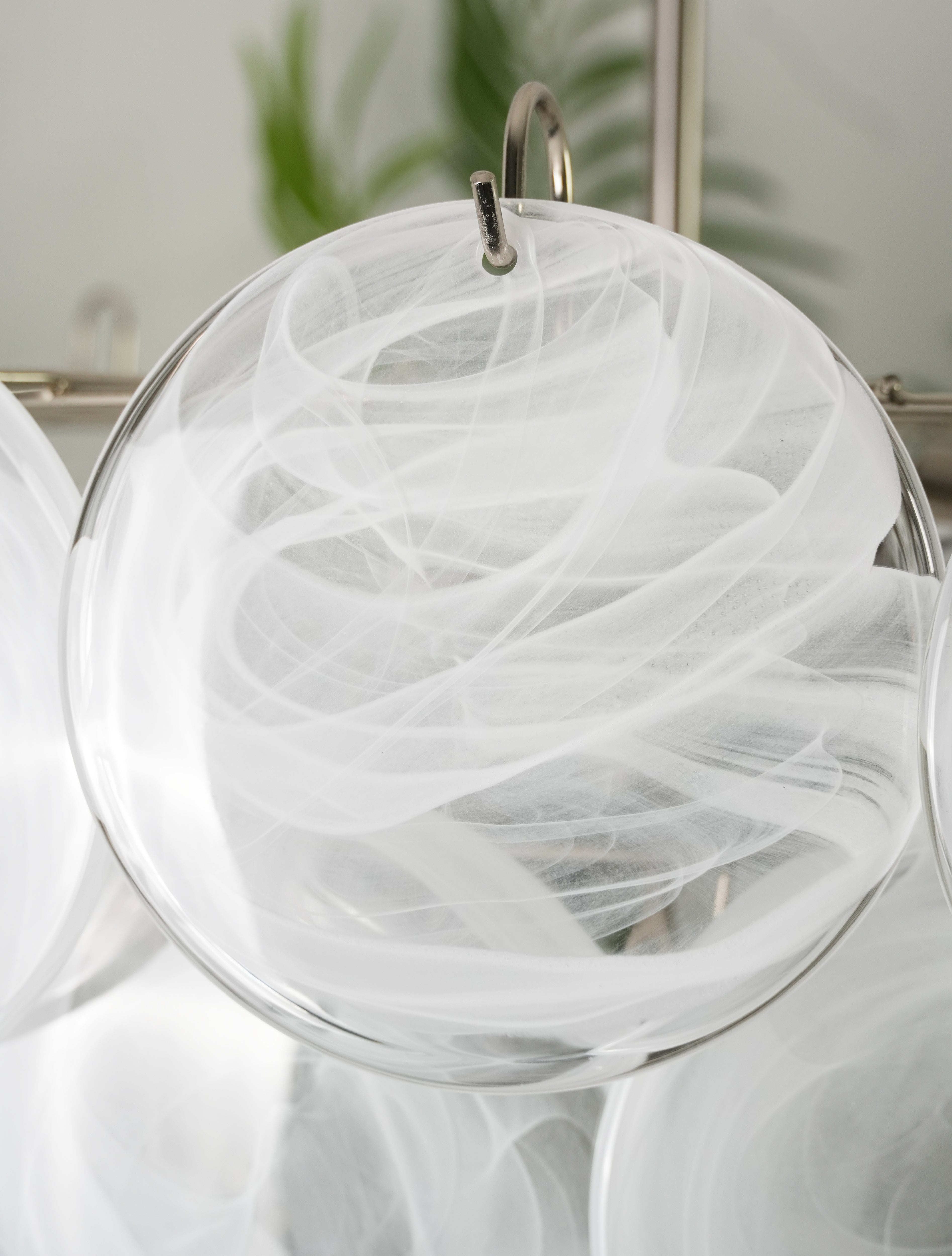 Elegant Camisa Disc Glass Chandelier - Modern Crystal Ceiling Light Fixture for Dining Room, Bedroom, and Living Room Decor