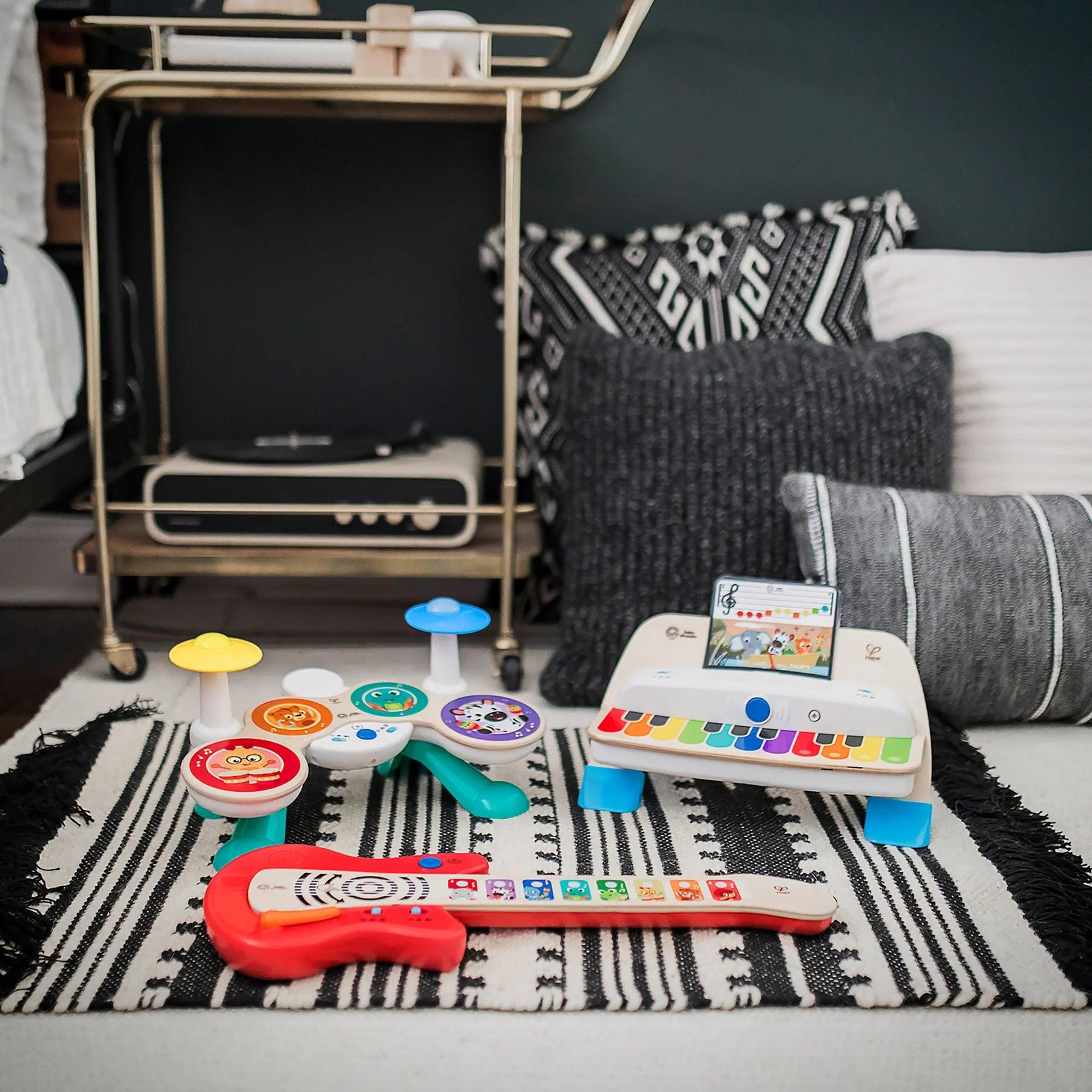 Hape & Baby Einstein Together in Tune Guitar™ - Interactive Musical Toy for Toddlers & Kids - Connected Magic Touch™ Technology - Perfect for Early Learning, Playtime & Music Development