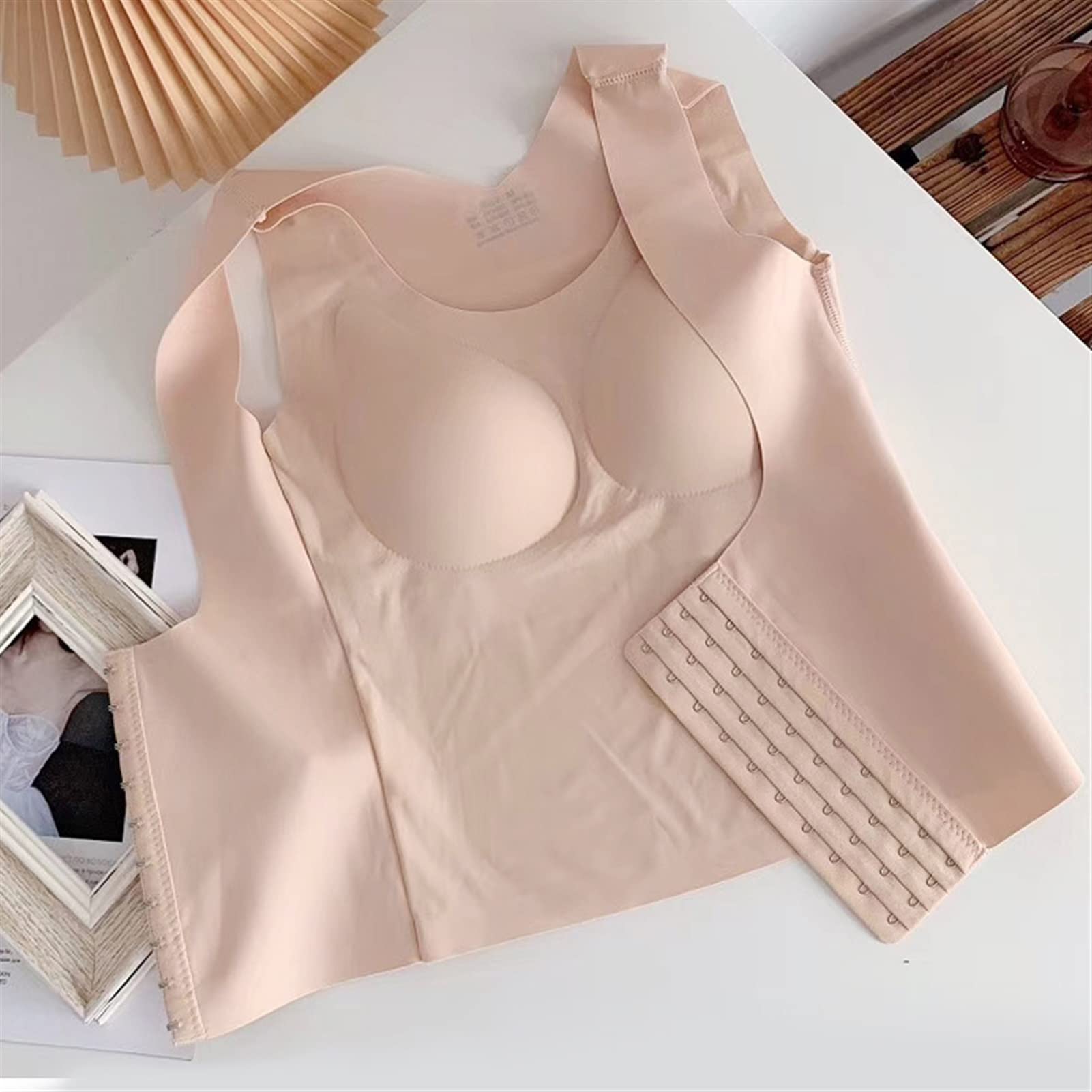 3 in 1 Waist Buttoned Bra Shapewear for Women - Underbust Corset Body Shaper & Waist Trainer Vest | Slimming Tummy Control for Everyday Wear, Workout & Special Occasions