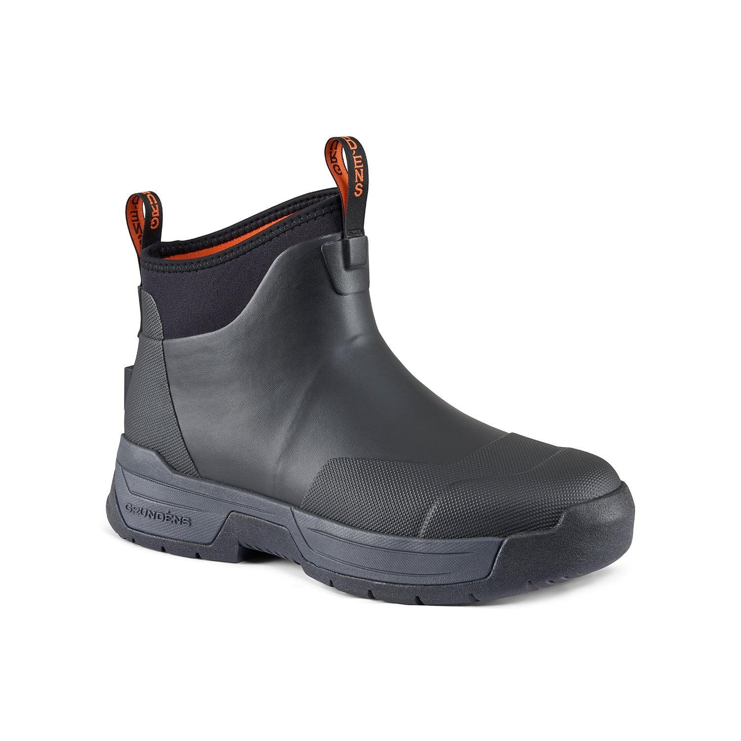 Grundens Tough Seas Ankle Boots - Waterproof Fishing Boots for Men & Women - Non-Slip Rubber Work Boots for Boating, Hiking & Outdoor Activities