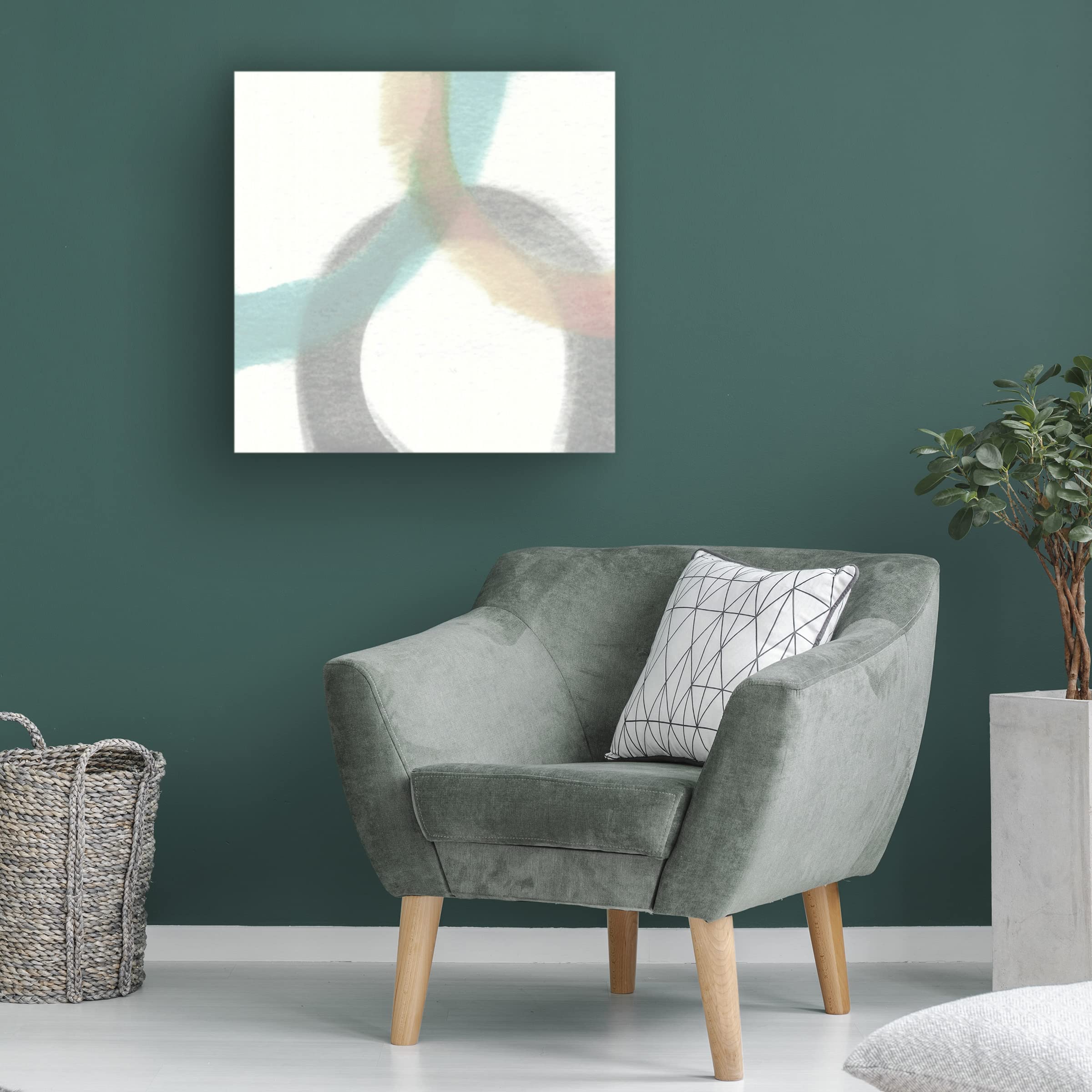 Trademark Fine Art 'Heavenly Circles II' Abstract Canvas Wall Art by Alonzo Saunders - Perfect for Living Room, Bedroom & Office Decor