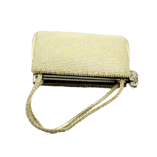 Judith Leiber Swarovski Crystal Swan White Clutch Purse - Luxury Evening Bag for Women - Perfect for Weddings, Galas & Special Occasions