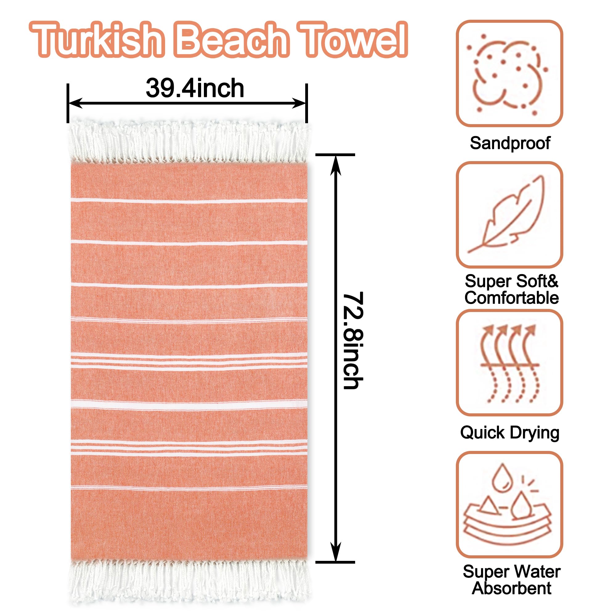 Premium 2-Pack Oversized Beach Towels 39