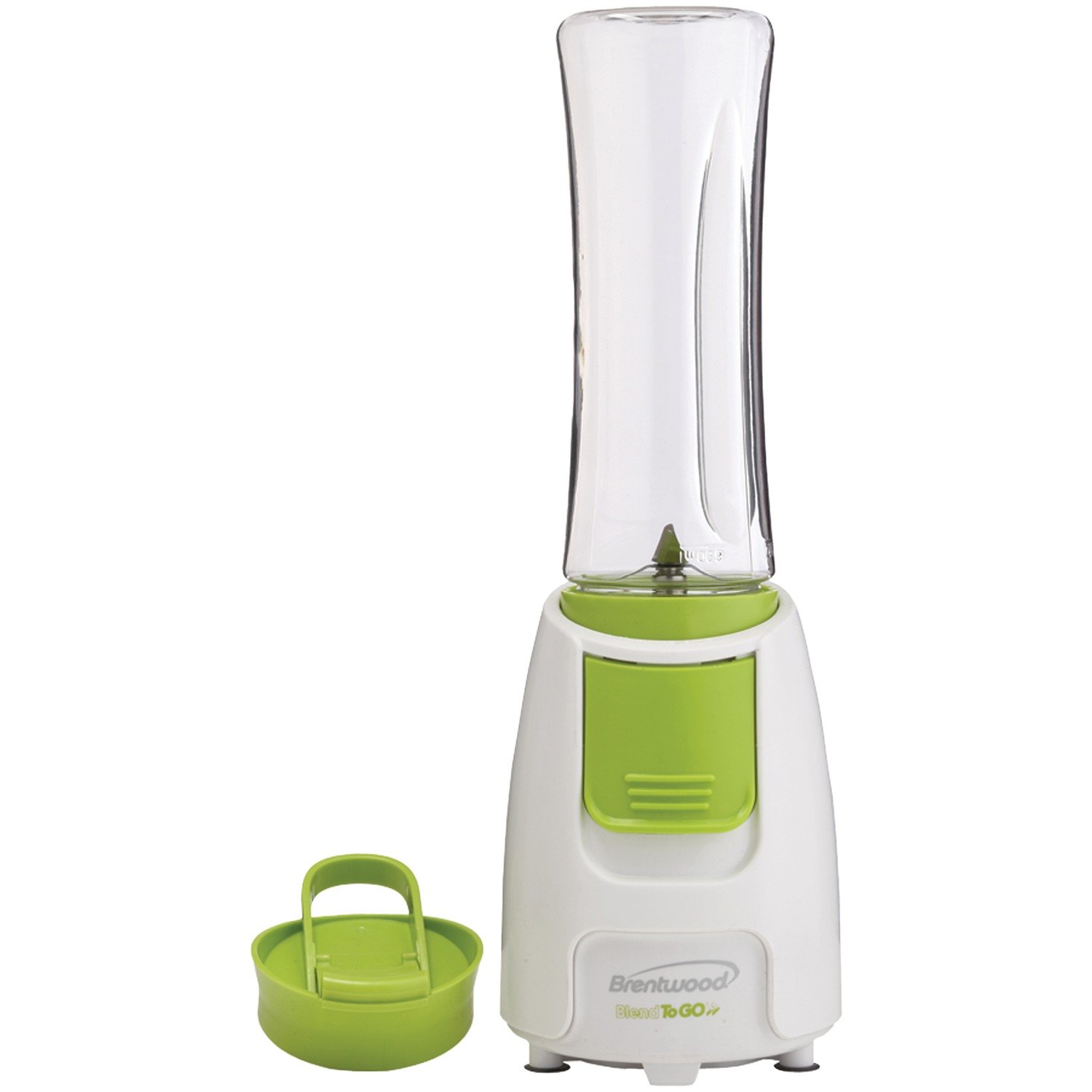 Brentwood Blend to Go Personal Blender with 20 oz Travel Cup - Portable Smoothie Maker for Shakes, Juices & Protein Drinks - Perfect for Gym, Office & On-the-Go Lifestyle - White