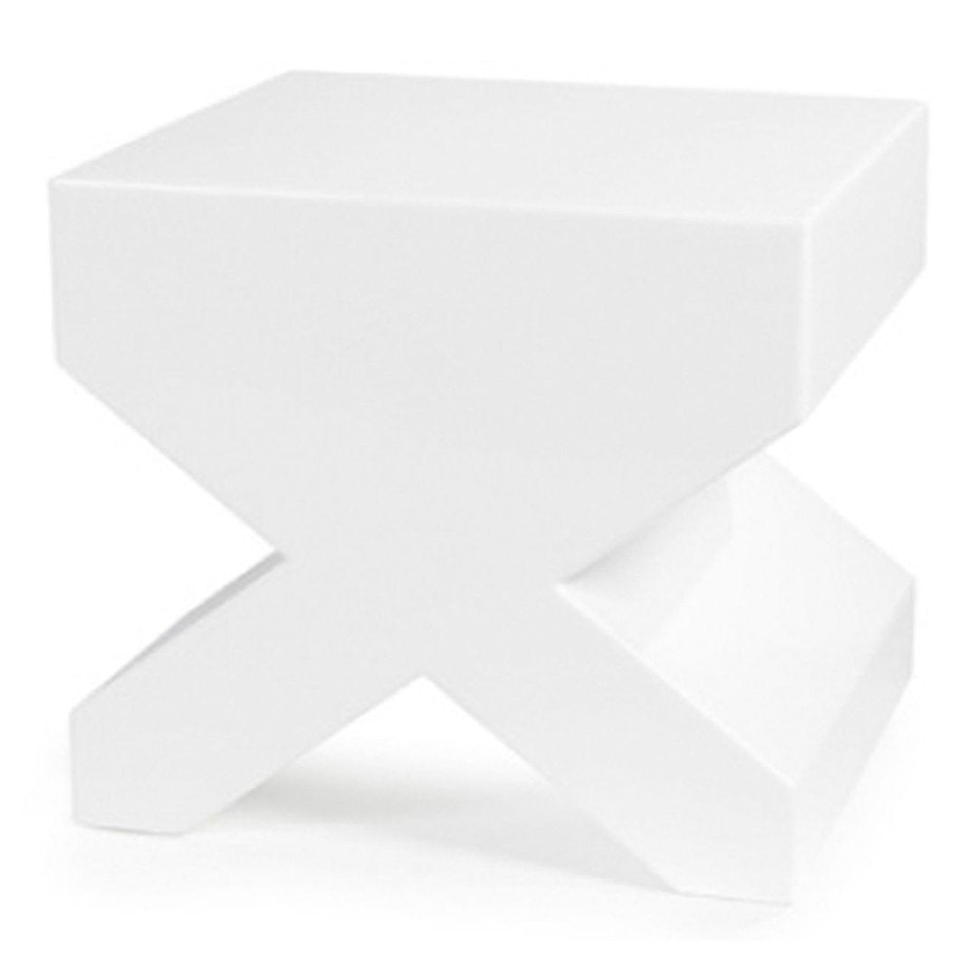 Geke Lensink Jesse Visser Cross Stool - Modern Wooden Stool for Brothers & Sons - Perfect for Living Room, Bedroom, or Nursery Decor