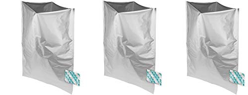 10 Pack 5 Gallon Mylar Bags with 10-2000cc Oxygen Absorbers for Long Term Food Storage - Airtight Solution for Dehydrated, Freeze Dried & Bulk Food Preservation - Perfect for Emergency Prep, Camping & Pantry Organization