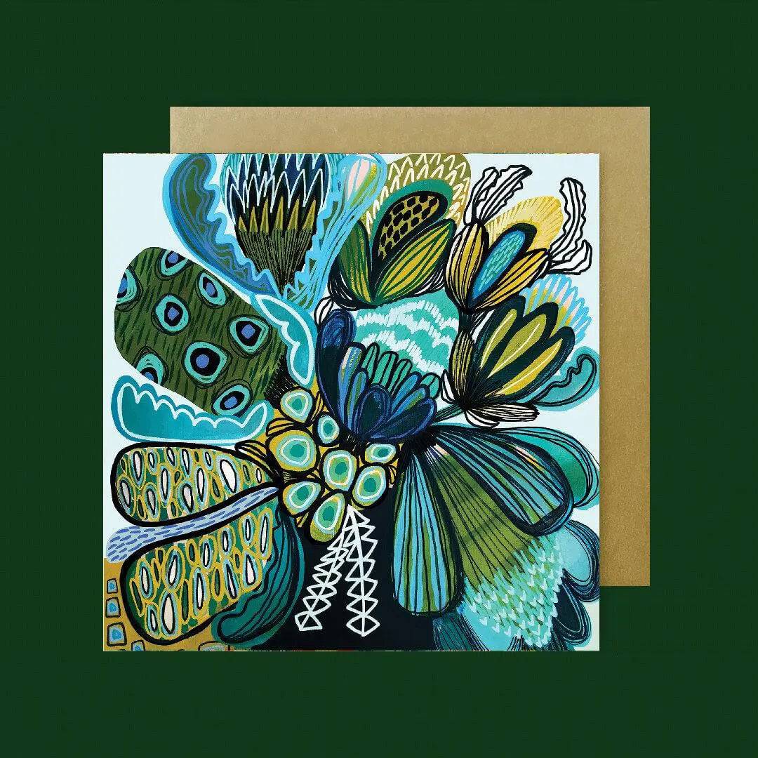 Premium Aussie Blue Australian Greeting Cards - Handmade Eco-Friendly Stationery for Birthdays, Weddings & Special Occasions