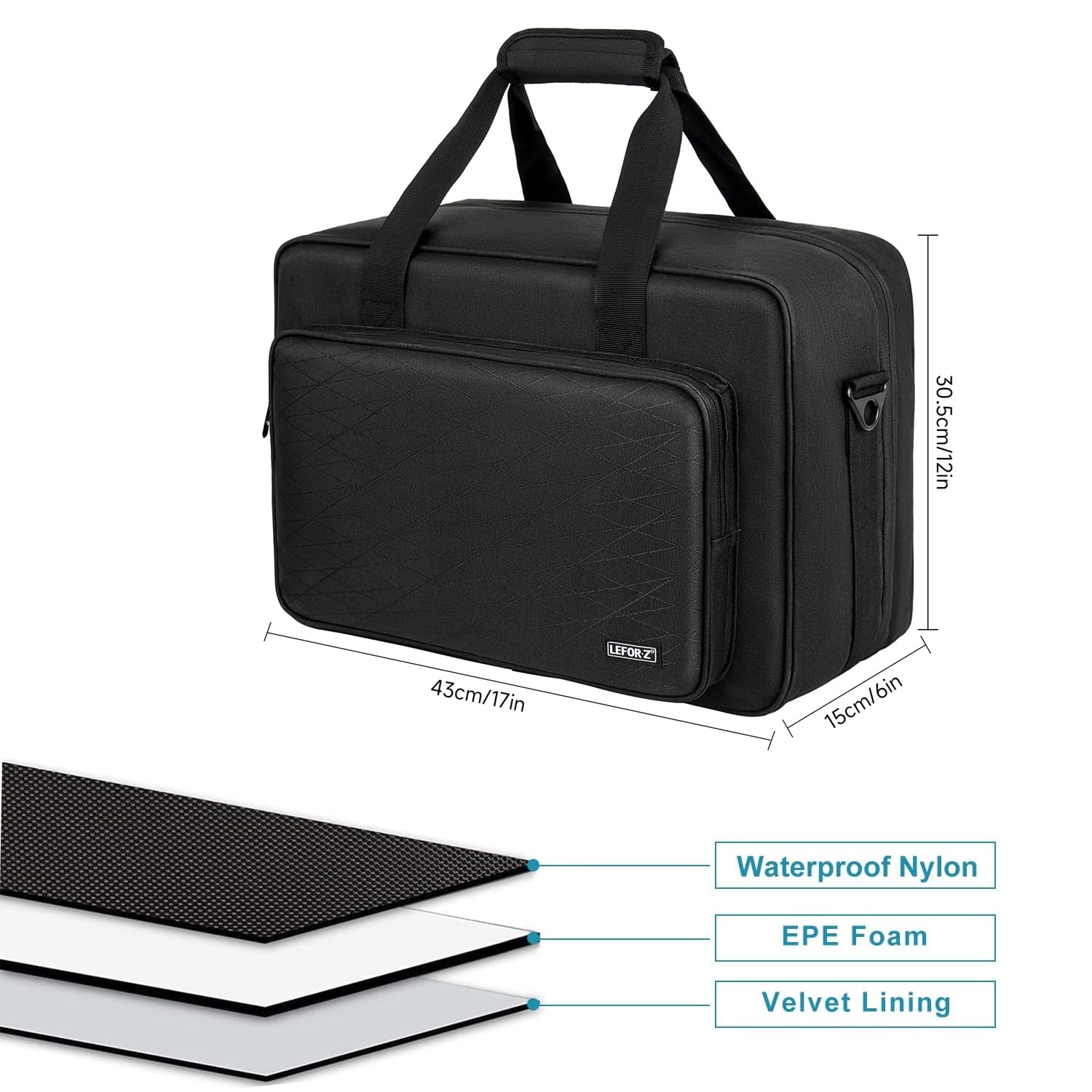 IVODEELA PS5/PS5 Pro Carrying Case - Protective Storage Bag for PS5 Controllers, Game Discs & Charging Accessories (Black) | Perfect for Travel, Gaming Parties & Console Protection