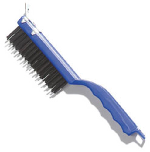 Carlisle 11 1/2 Inch Scratch Brush - Heavy Duty Cleaning Brush for Concrete, Metal & Tile - Perfect for Garage, Workshop & Industrial Use