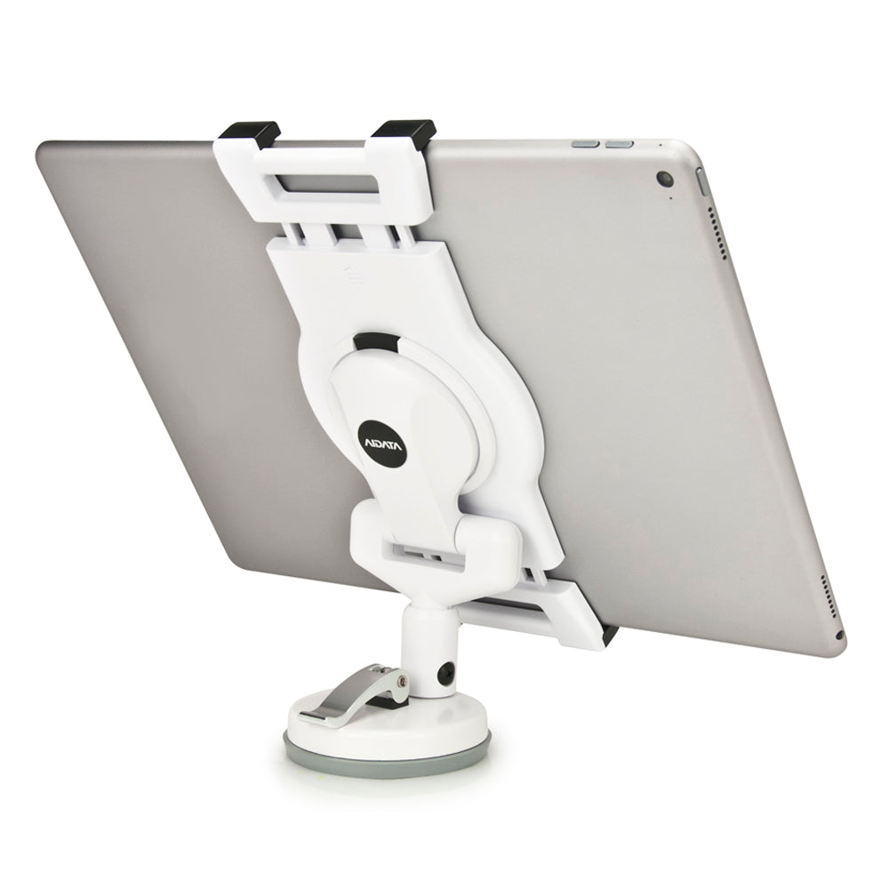 Universal Tablet Holder with Suction Mount Stand - Adjustable Phone & iPad Stand for Desk, Car, Kitchen - Perfect for Watching Videos, Video Calls & Hands-Free Use