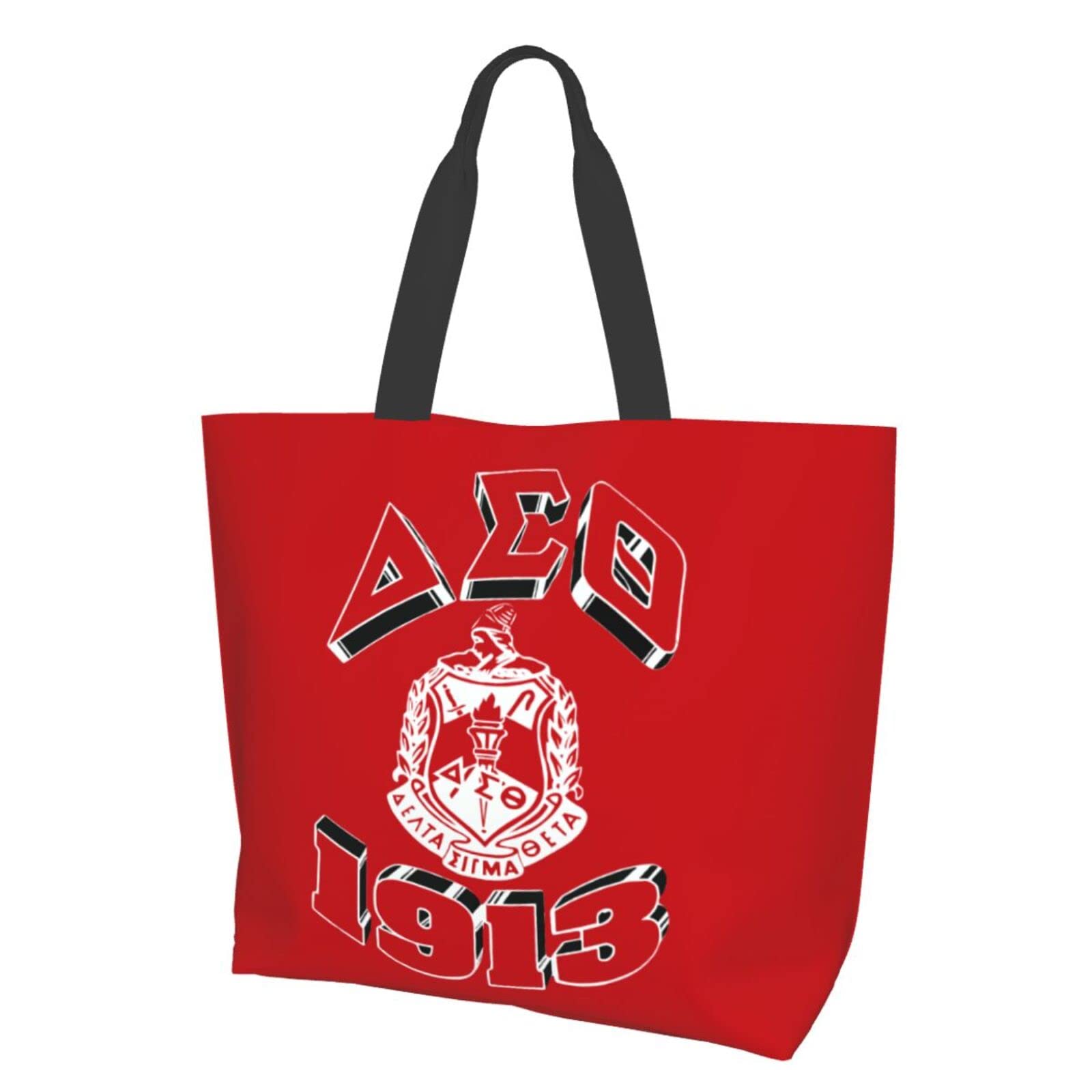 Eco-Friendly Reusable Tote Bag for Women - Durable Grocery Shopping Bag with Long Shoulder Straps, Foldable Travel Tote (Perfect for College, Beach, Grocery Shopping & Daily Commute)
