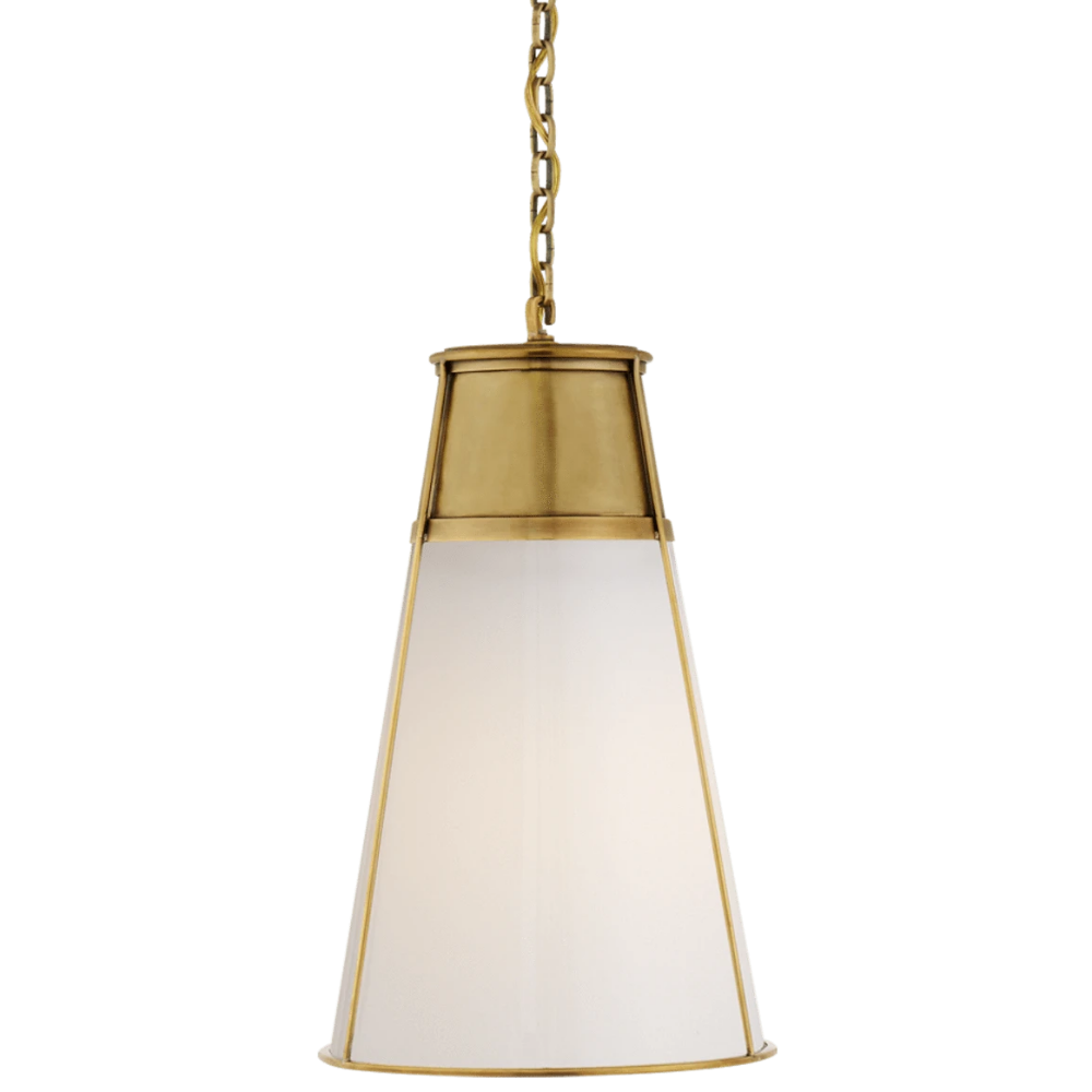 Blaese Pendant Light Fixture - Hand-Rubbed Antique Brass Finish - Perfect for Dining Room, Bedroom, or Entryway Lighting