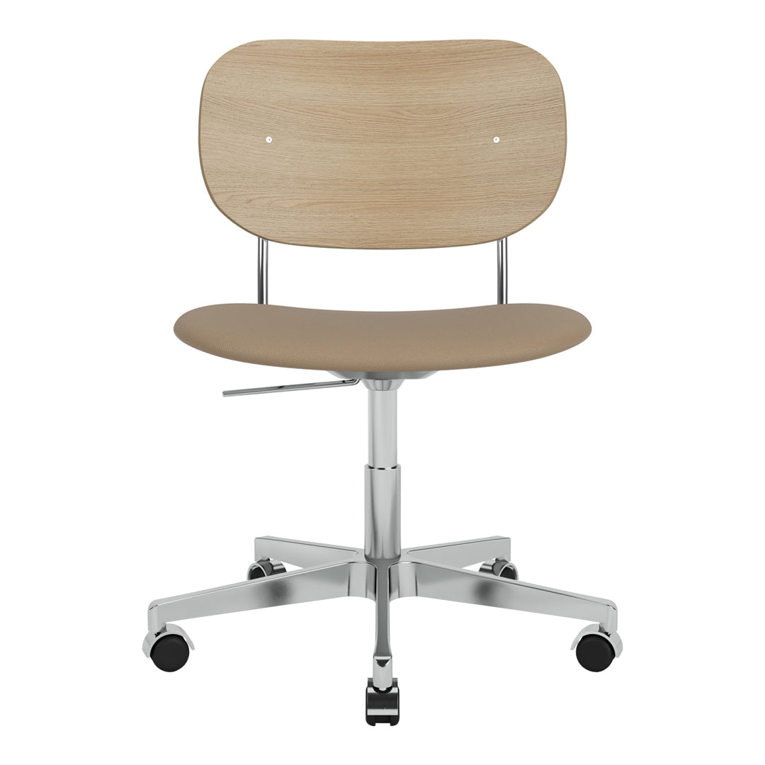 Ergonomic Office Chair with Padded Seat, Swivel Base & Smooth-Rolling Casters - Perfect for Home Office, Gaming & Workspace Comfort