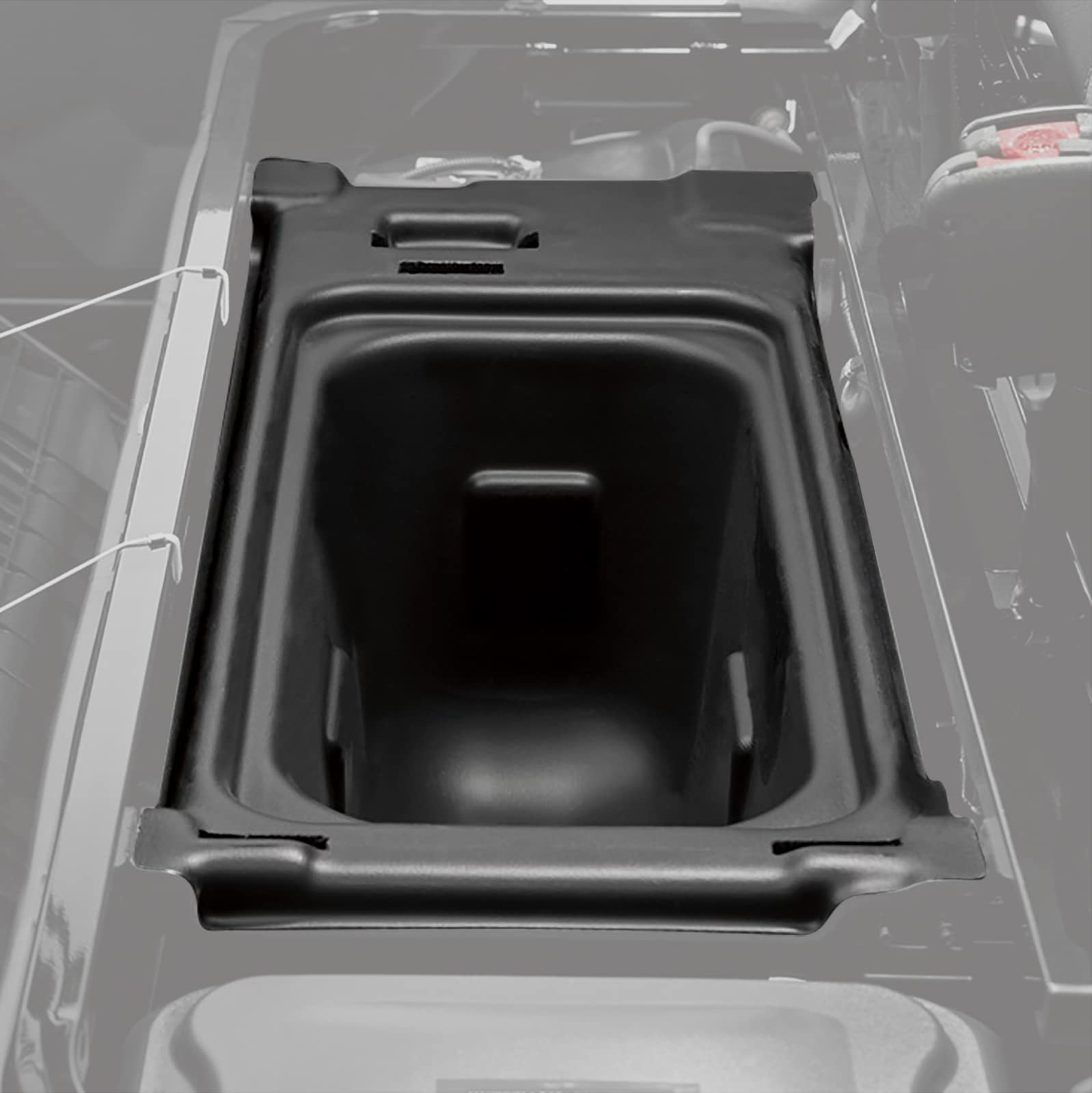 SAUTVS Under Seat Storage Box Organizer Tray for Kawasaki Mule PRO-FX FXR FXT DX DXT (2015-2025) | Replacement for #99994-1463 | Perfect for Tools, Gloves & Off-Road Accessories Storage