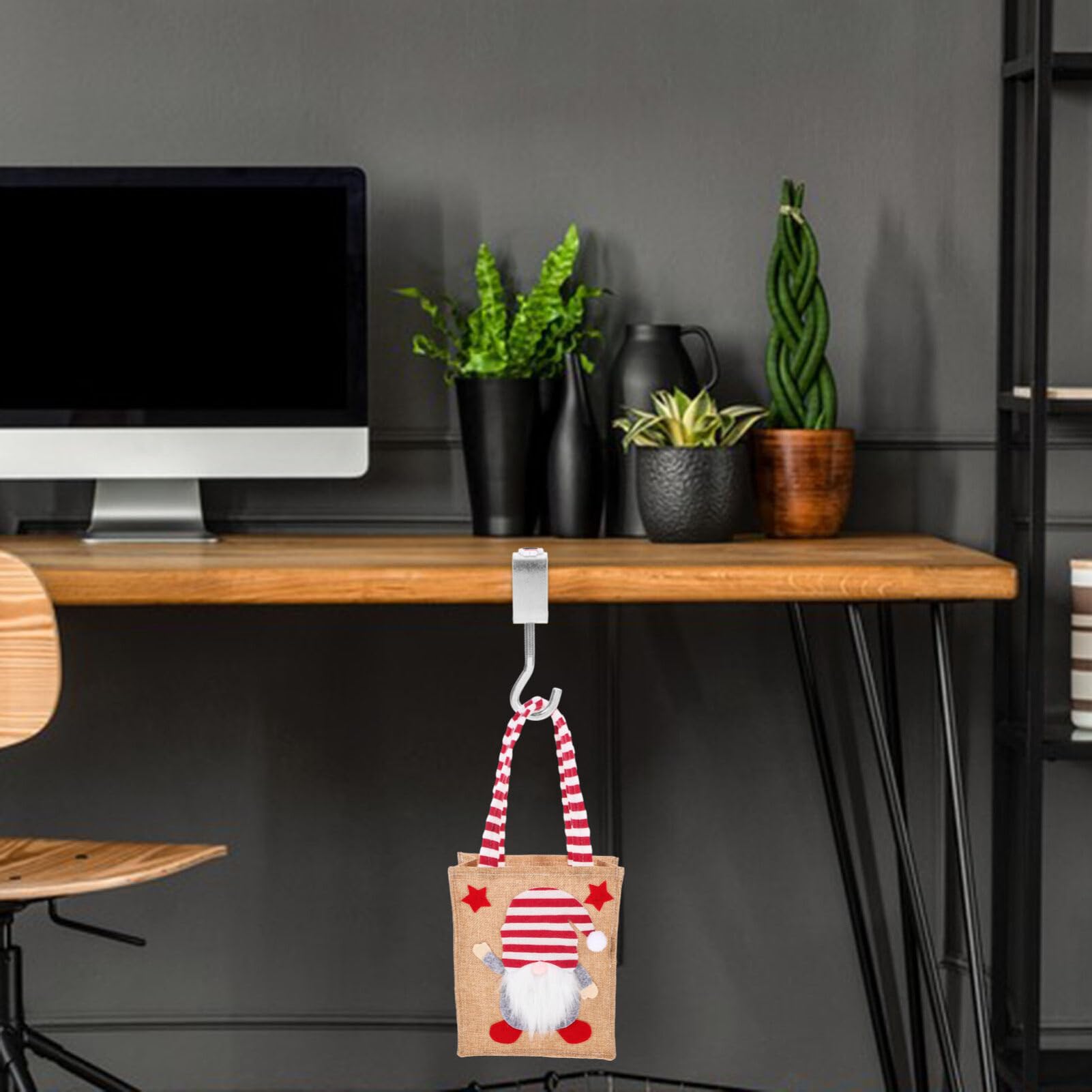 Portable Desk Clamp Hook for Bags & Backpacks - Space Saving Organizer for Office & Home