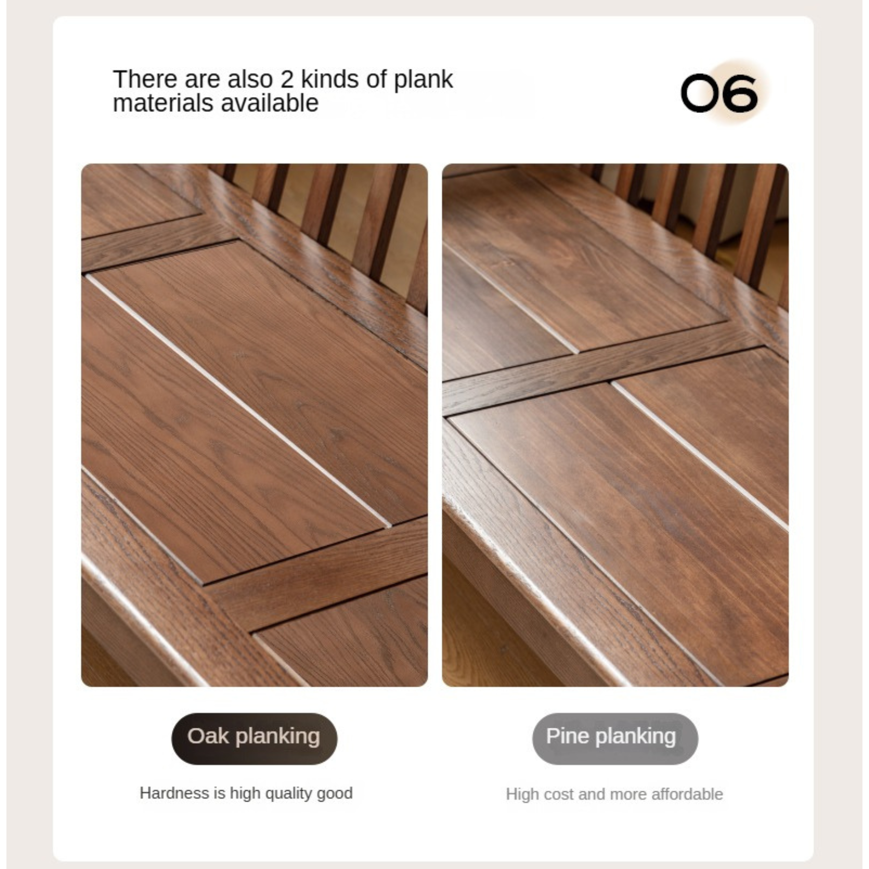 Solid Oak Wood Straight Sofa - 4 Fabric Color Options for Living Room, Office & Lounge Areas