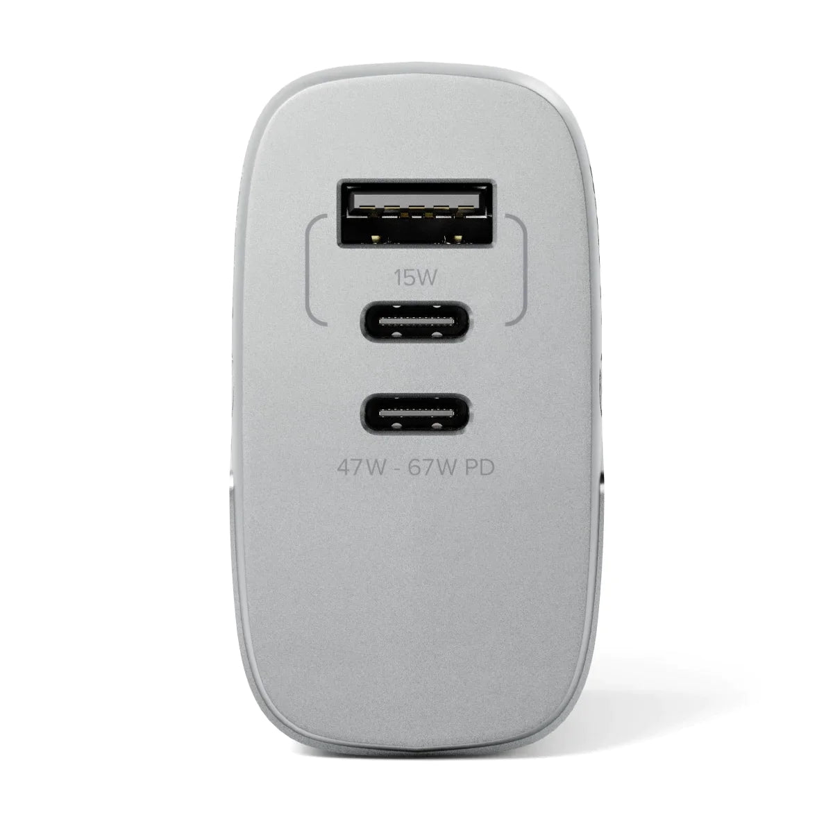 67W GaN Fast Charger with 3 Ports - Universal Travel Adapter for USA, UK, EU, AU - Perfect for Laptops, Phones & Tablets While Traveling or at Home
