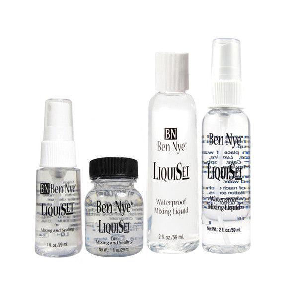 Ben Nye LiquiSet Mixing Liquid - Professional Makeup Adhesive for Special FX & Prosthetics - Perfect for Halloween, Cosplay & Theater Makeup Application
