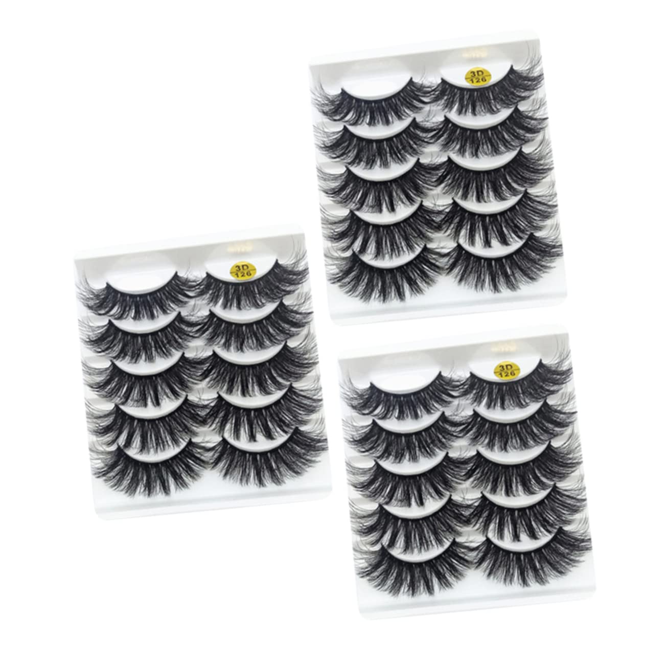 Beavorty 3D Faux Mink Lashes - Natural Looking False Eyelashes Set (15 Pairs) | Soft, Dense & Lightweight for Everyday Wear | Perfect for Parties, Weddings & Special Occasions