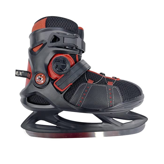SOFTMAX Men's Insulated Ice Skates - Soft, Comfortable & Breathable Figure Skating Boots with ATOP Dial Lace System - Perfect for Recreational Ice Skating, Hockey Practice & Winter Sports