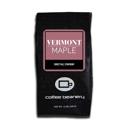Premium Maple Syrup Flavored Arabica Coffee Beans - Medium Roast Whole Bean Coffee, 12oz Bag - Perfect for Breakfast, Office & Cozy Home Brewing