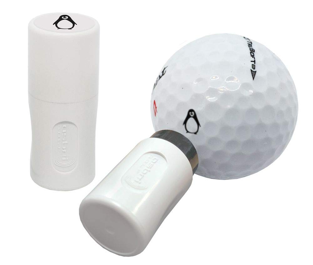 ASBRI Golf Penguin Golf Ball Stamper - Personalized Golf Ball Marker for Putting Greens - Perfect for Golf Tournaments, Practice & Gifts