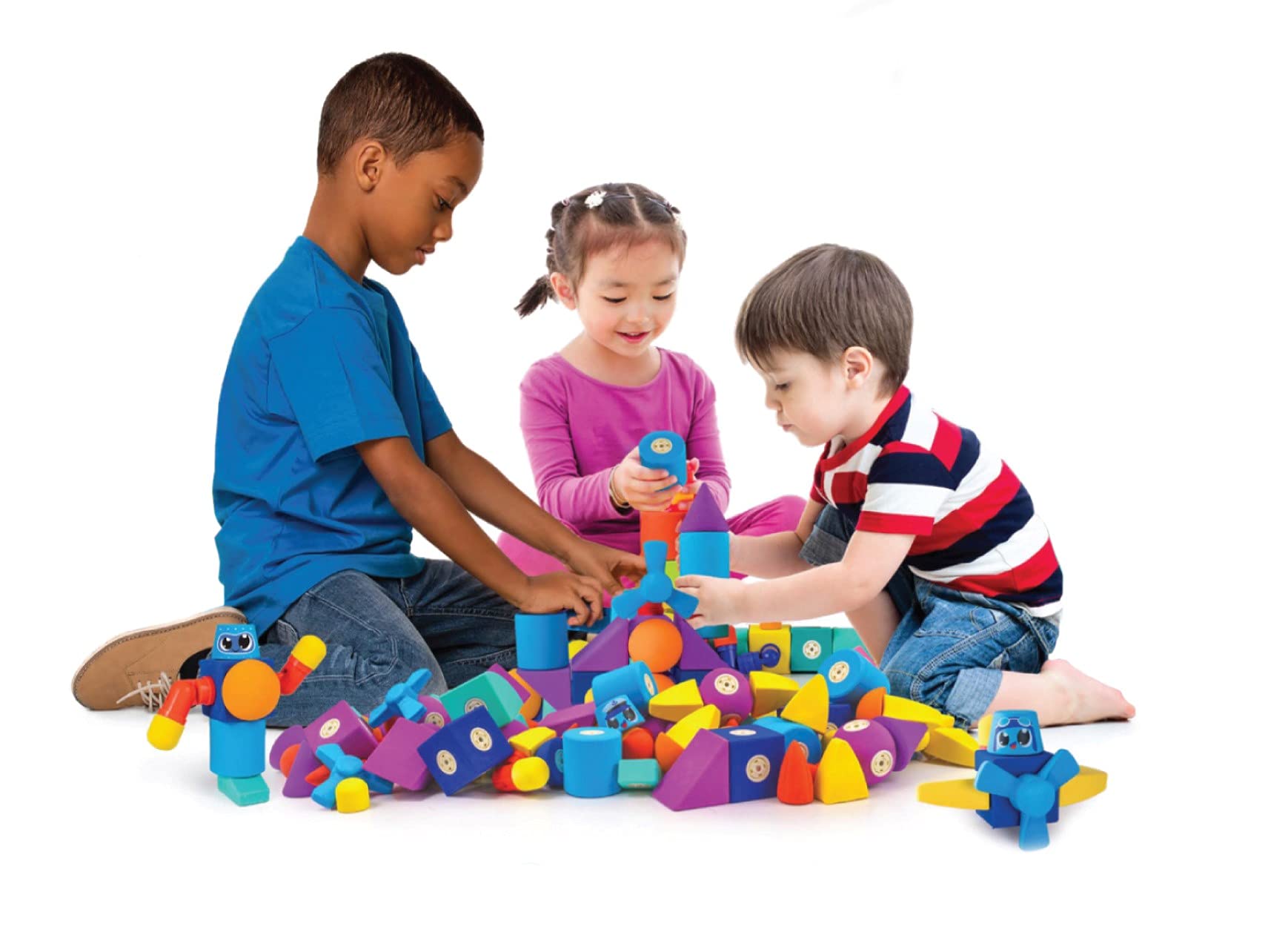 Magnetic Foam Building Blocks for Kids - STEM Educational Toys for Toddlers Ages 3-6, Safe Bath Toys for Boys & Girls - Roadster Set with Engineering Play for Preschool Learning | Perfect for Bathtime Fun & Classroom STEM Activities