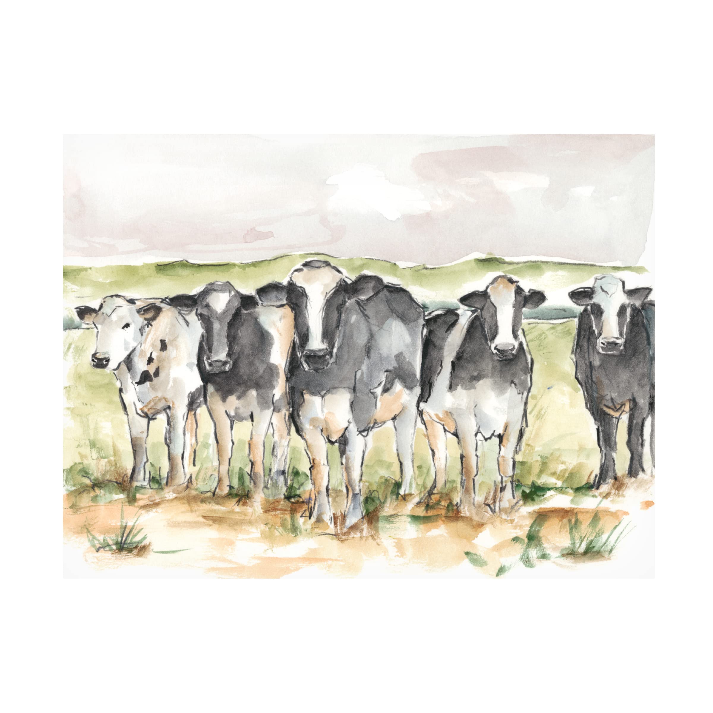 Trademark Fine Art 'Field Days II' Canvas Art by Ethan Harper - Stunning Farm Landscape Wall Decor for Living Room, Bedroom & Office
