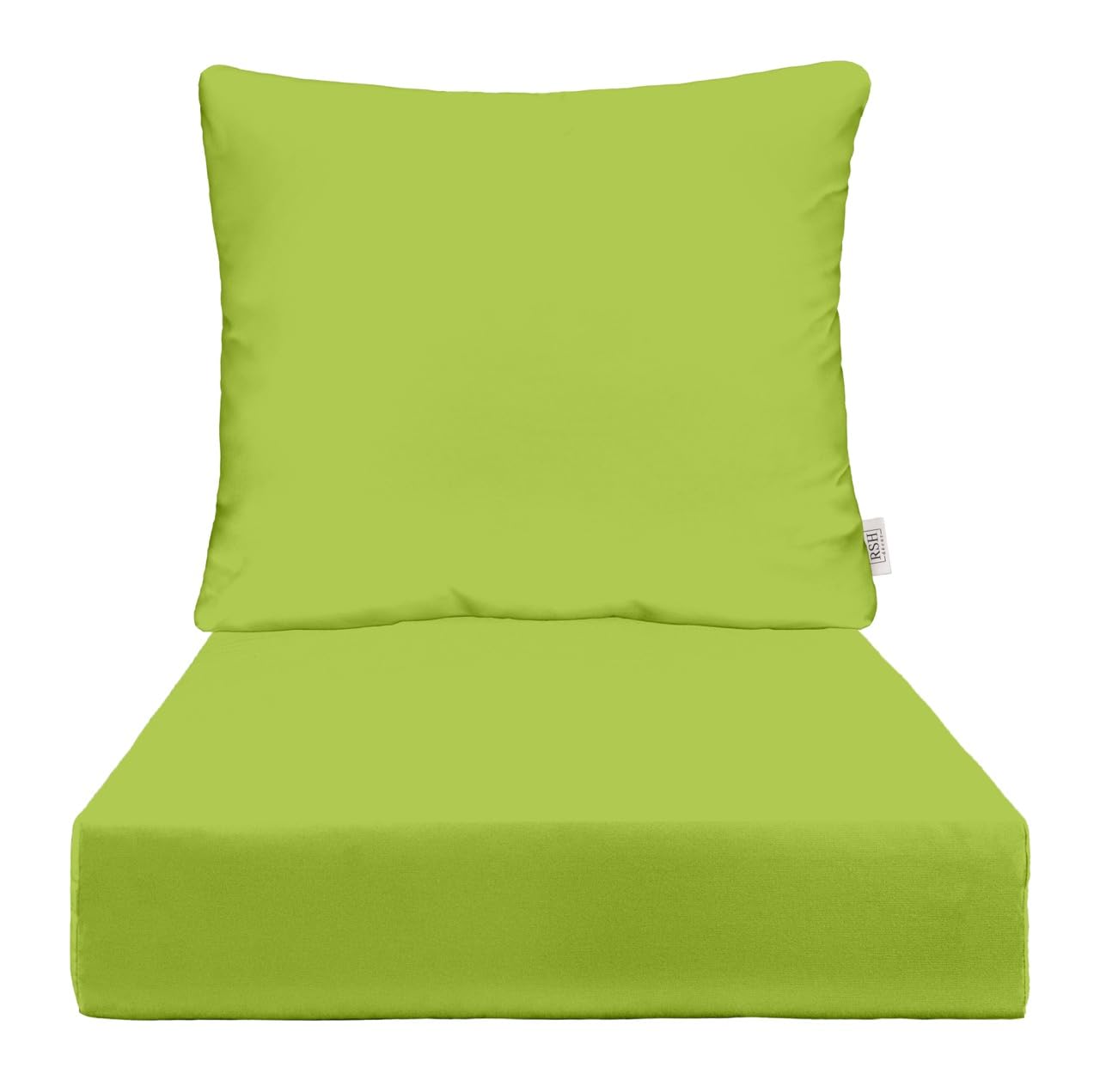 RSH DECOR: Sunbrella Deep Seating Cushion Set with Pillow Back - 24” x 27” Waterproof & Fade-Resistant Outdoor Chair Cushions for Patio Furniture - Performance Fabric - Perfect for Poolside, Garden & Deck Relaxation