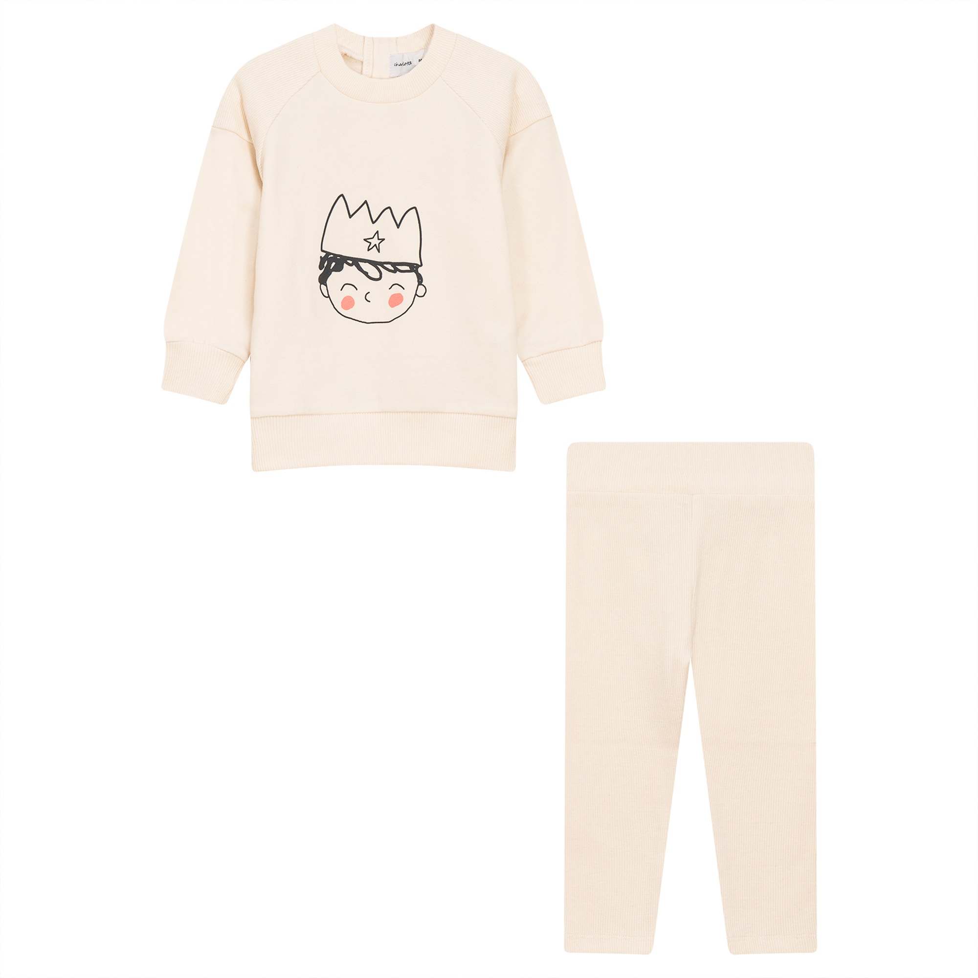 Elegant Crown Print 2-Piece Outfit Set for Women - Perfect for Parties, Weddings & Special Occasions