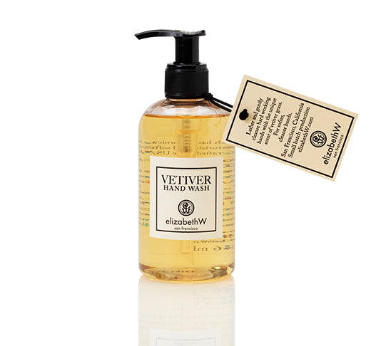 Elizabeth W Vetiver Hand Wash - Natural & Moisturizing Hand Soap for Dry Skin - Perfect for Bathroom, Kitchen & Guest Use