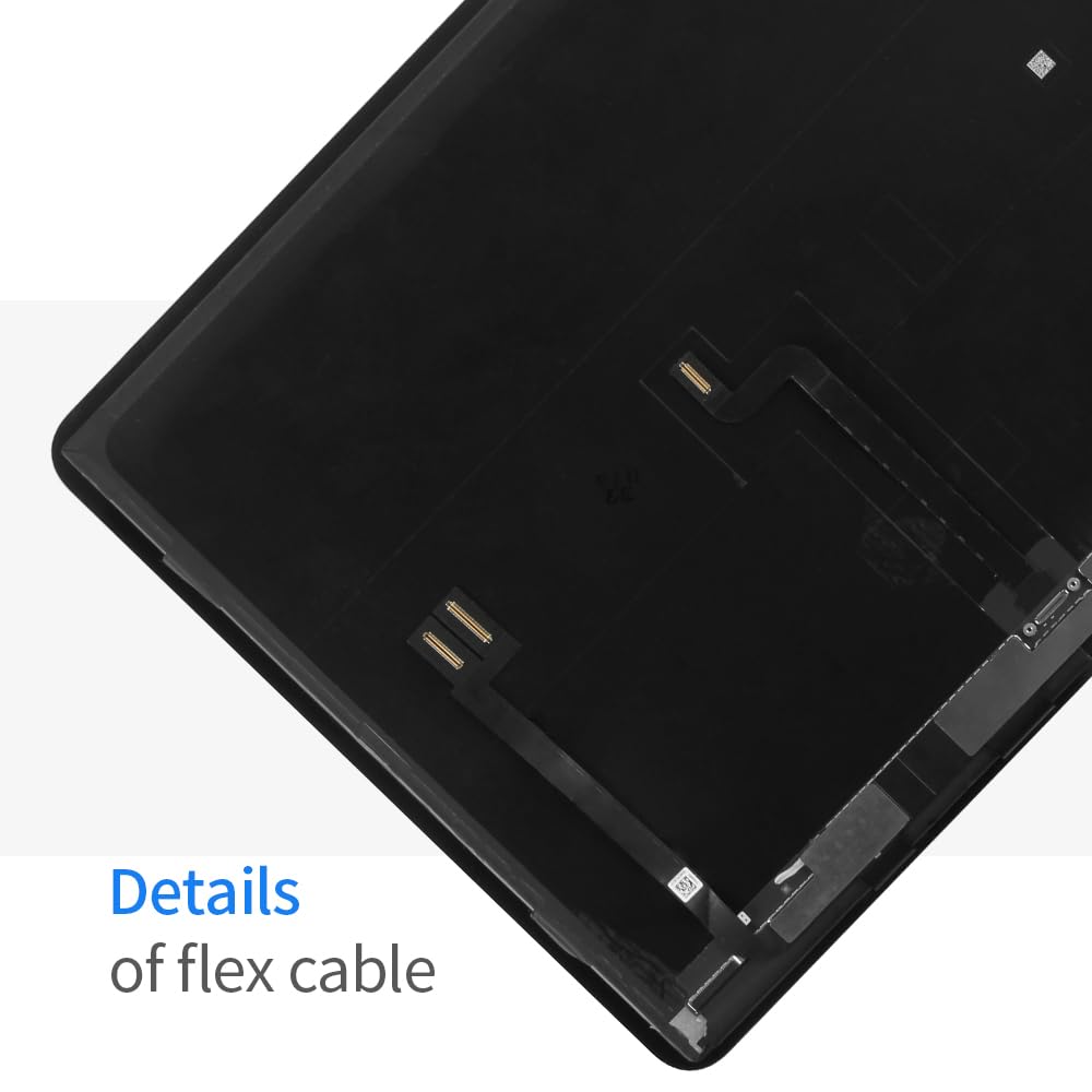 Original iPad Pro 12.9 5th Gen 2021 Screen Replacement Kit - Compatible with A2379 A2641 A2642 Models - LCD Display Touch Screen Digitizer Assembly with Tempered Glass & Repair Tools - Perfect for DIY Fixes, Cracked Screen Repair, and iPad Pro 12.9