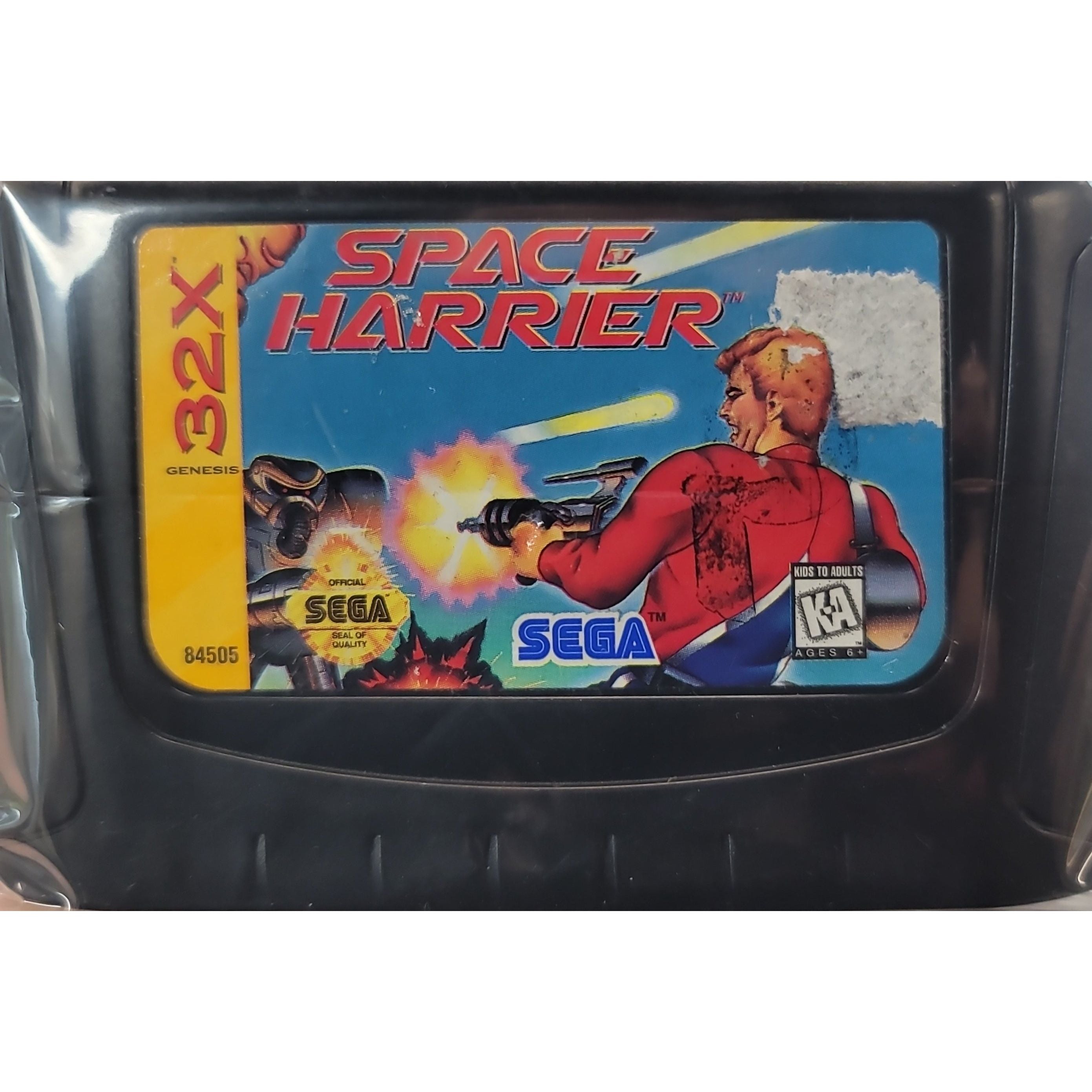 32X Space Harrier Retro Game Cartridge Only (Rough Label) - Classic Sega 32X Action Shooter for Vintage Gaming Enthusiasts - Perfect for Collectors and Retro Gaming Nights