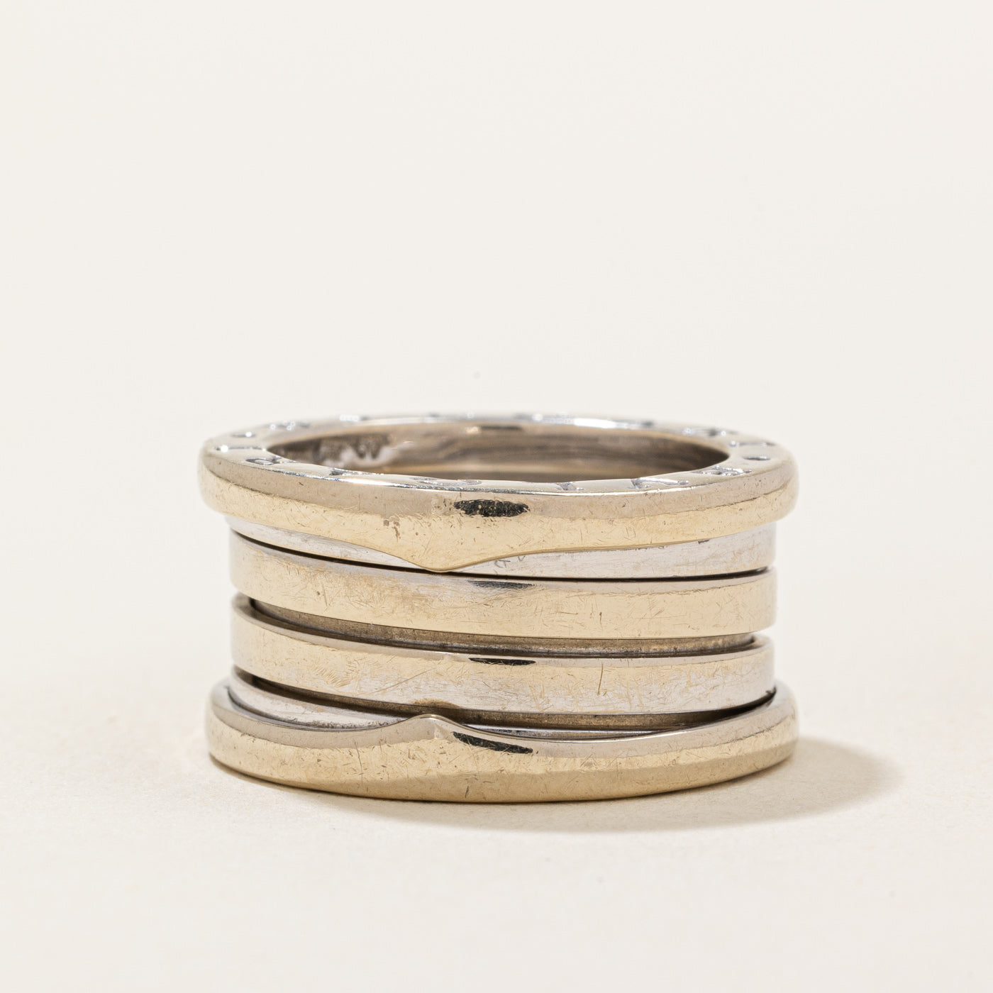 BVLGARI B.zero1 Ring - 18K Gold or Sterling Silver, Size 5.25, Luxury Fashion Jewelry for Women - Perfect for Weddings, Anniversaries & Special Occasions