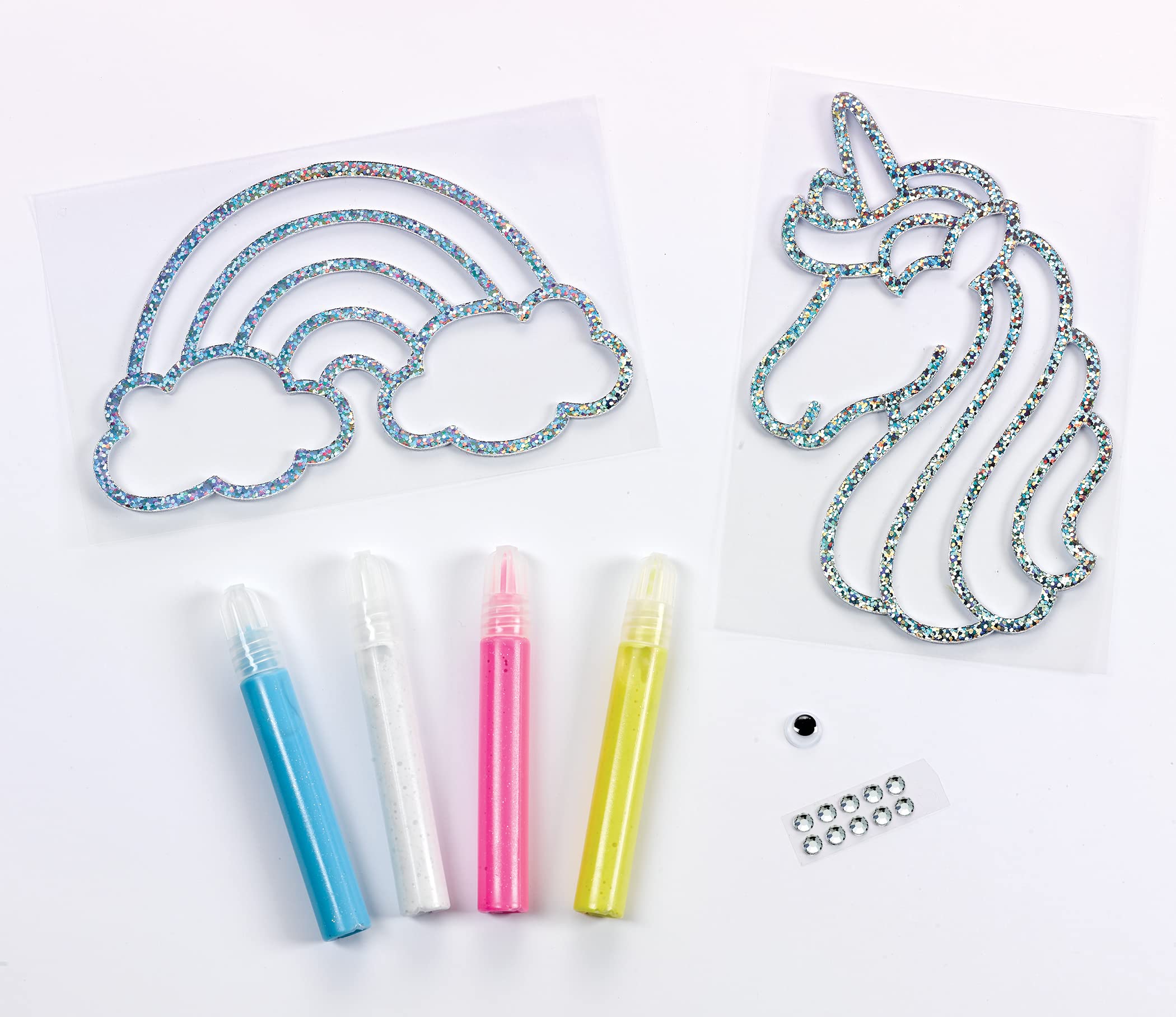 Creativity for Kids Window Art Craft Kit - DIY Unicorn Suncatcher Kit for Children Ages 6-12 | Create Stained Glass Window Decorations | Perfect for Birthday Gifts, Classroom Activities & Home Art Projects