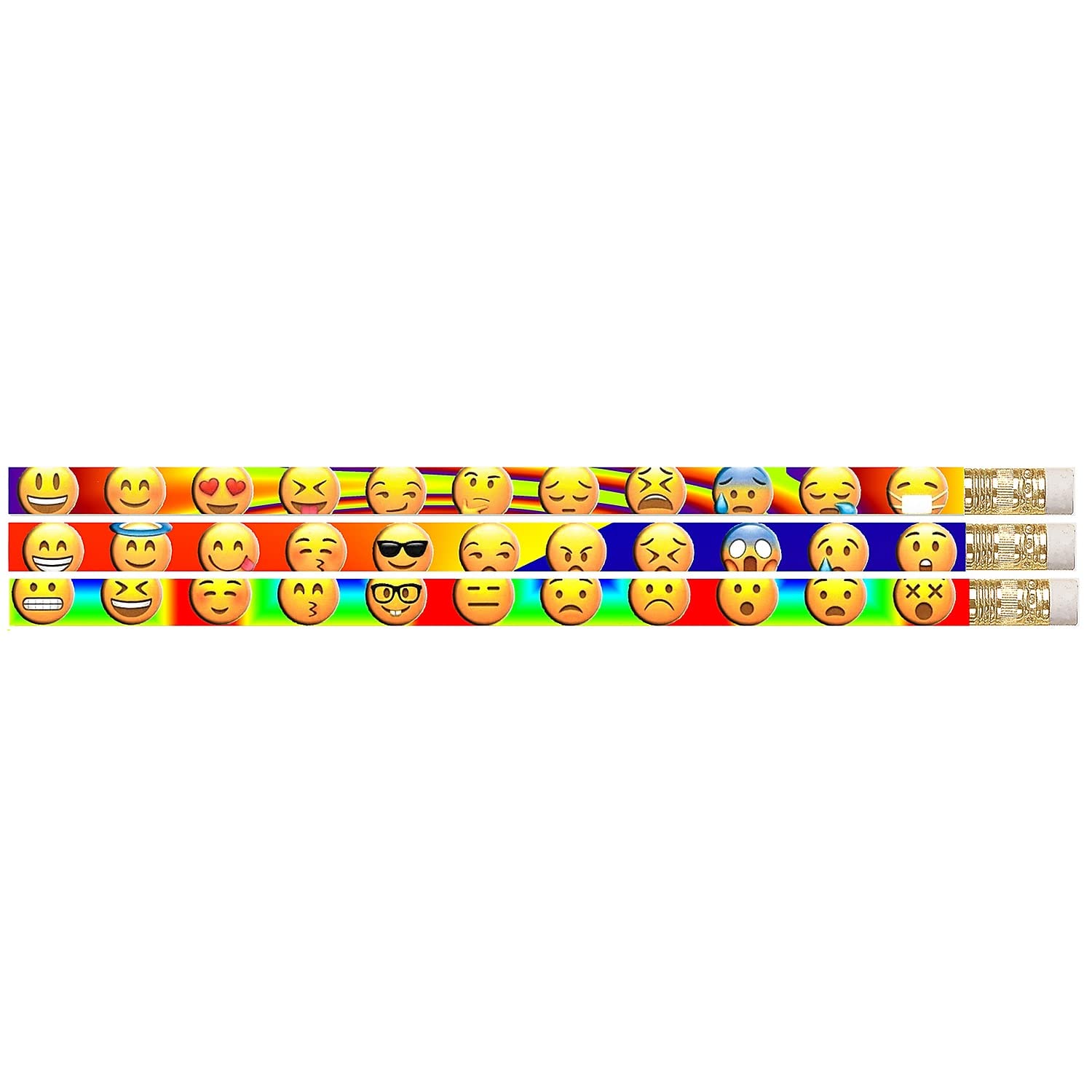 Musgrave Emojis Pencils - 144 Pack (MUS2499G) | Fun Colorful Pencils for Kids, Classroom, Office & Art Projects | Bulk Pencils for School Supplies, Coloring, Drawing & Creative Writing