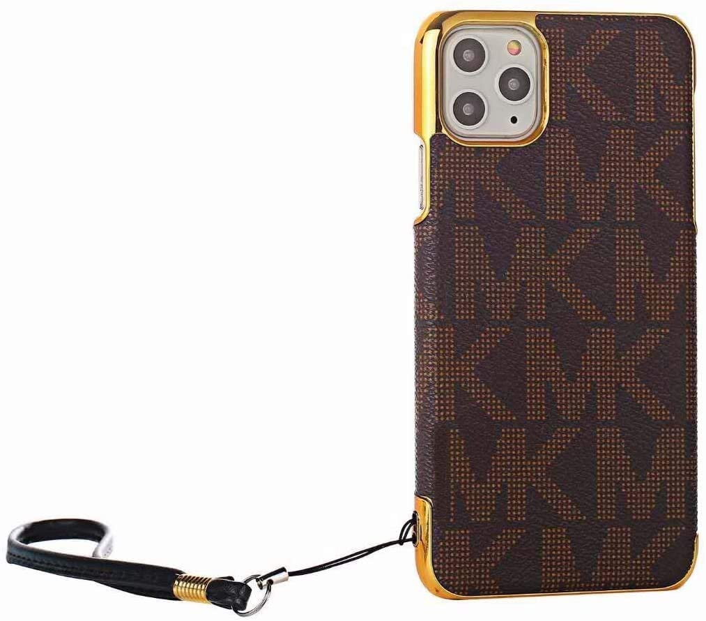Luxury Elegant iPhone 13 Pro Max Case for Women - Soft TPU Shockproof Leather Phone Cover (6.7 Inch, Brown) - Perfect for Daily Use, Office & Travel Protection
