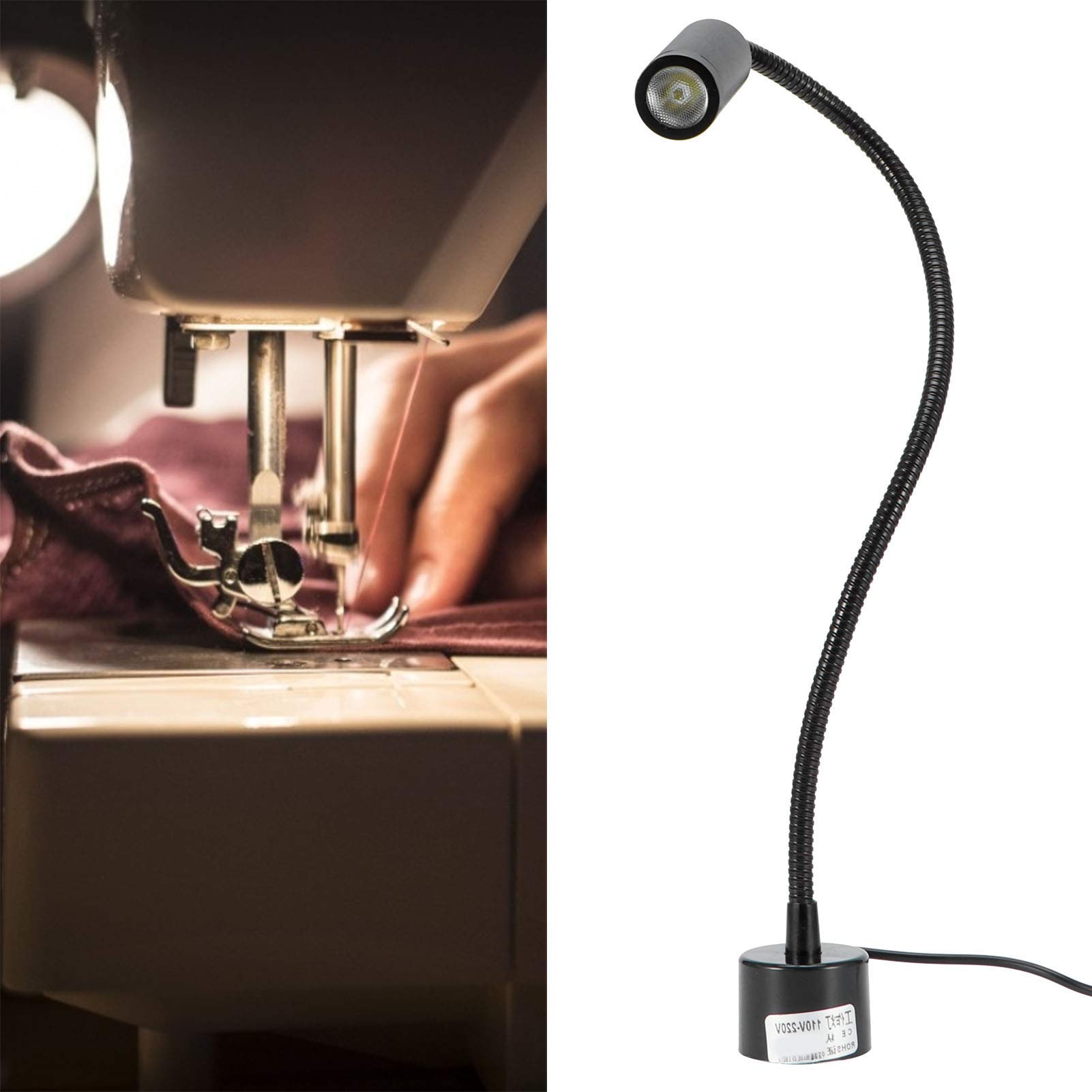 Adjustable LED Desk Lamp with Magnetic Base & Swing Arm - Flexible Task Light for Study, Reading, Office Work | Perfect for Home Office, Crafting & Nightstand Use