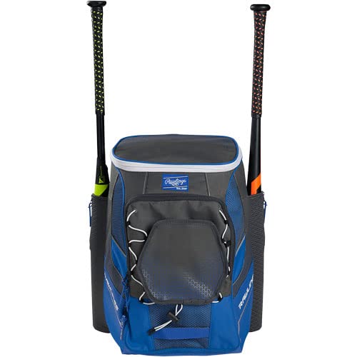 Rawlings IMPULSE Backpack Equipment Bag for Baseball & Softball - Durable Sports Gear with Multiple Style Options | Perfect for Games, Practice & Travel