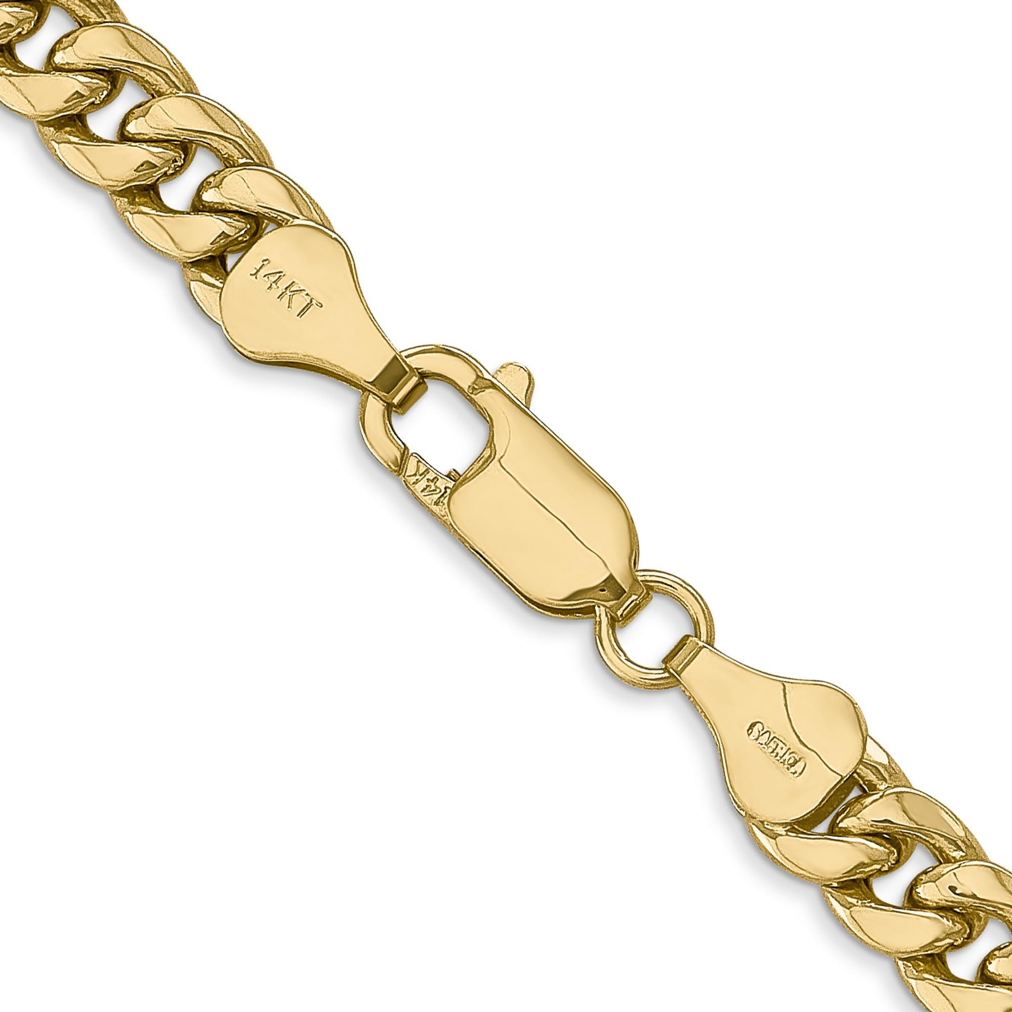 14K Yellow Gold Heavy Semi-Solid Miami Cuban Link Chain Necklace, Bracelet & Anklet Set - Luxury Jewelry for Men & Women - Perfect for Parties, Weddings & Everyday Wear