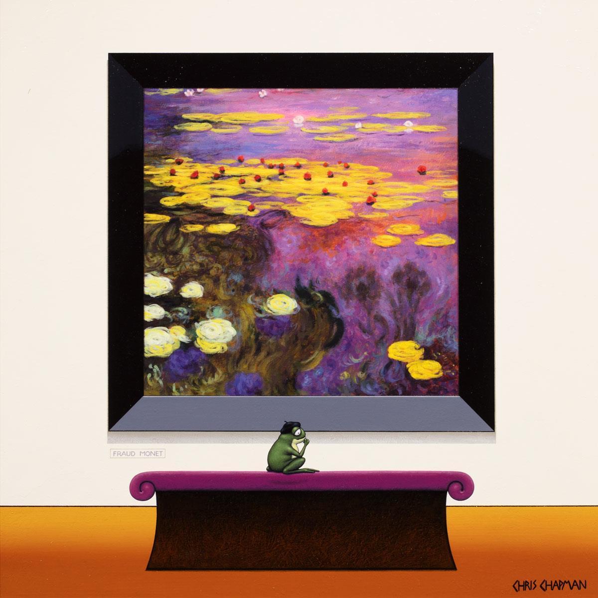 Funny Existential Crisis Frog Art Print - Unique Home & Office Decor for Animal Lovers - Perfect Gift for Philosophy Enthusiasts
