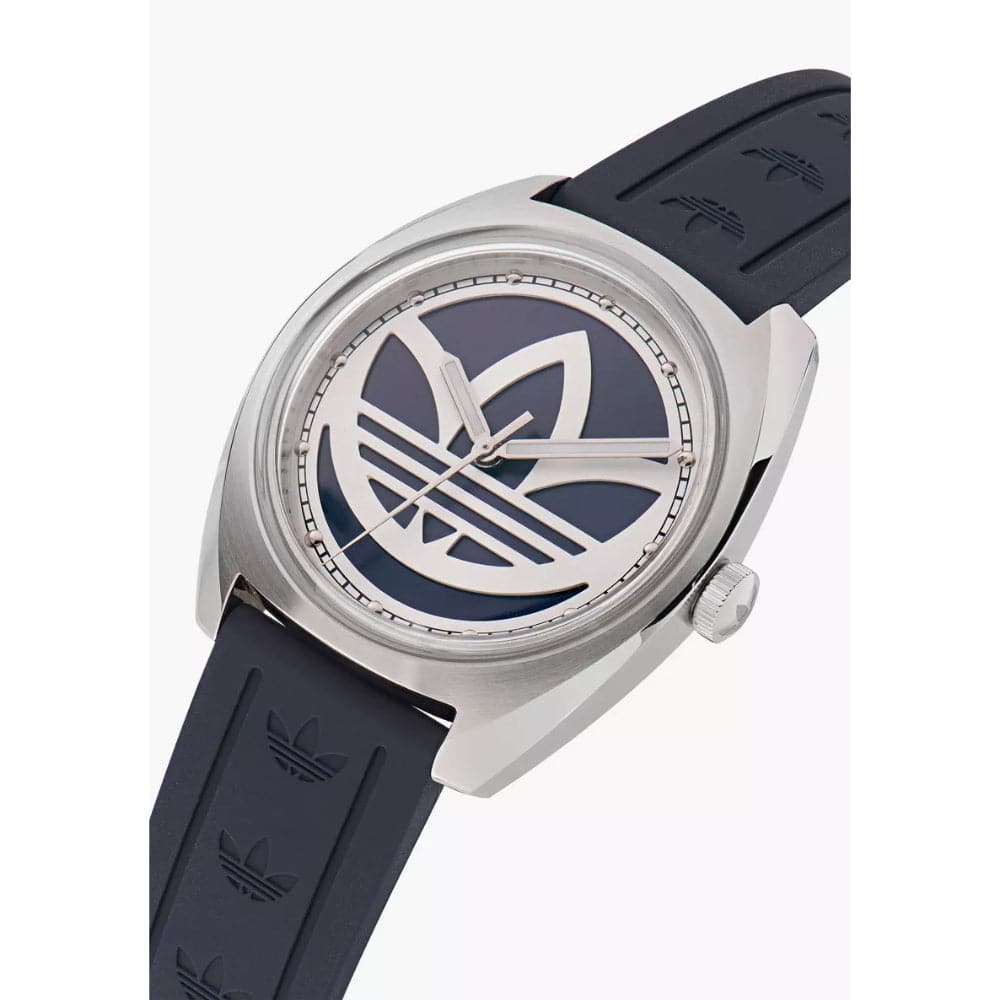 Adidas Originals Men's Watch with Navy Blue Dial & Silicone Strap - Model AOFH23014 | Stylish Casual & Sports Timepiece for Everyday Wear