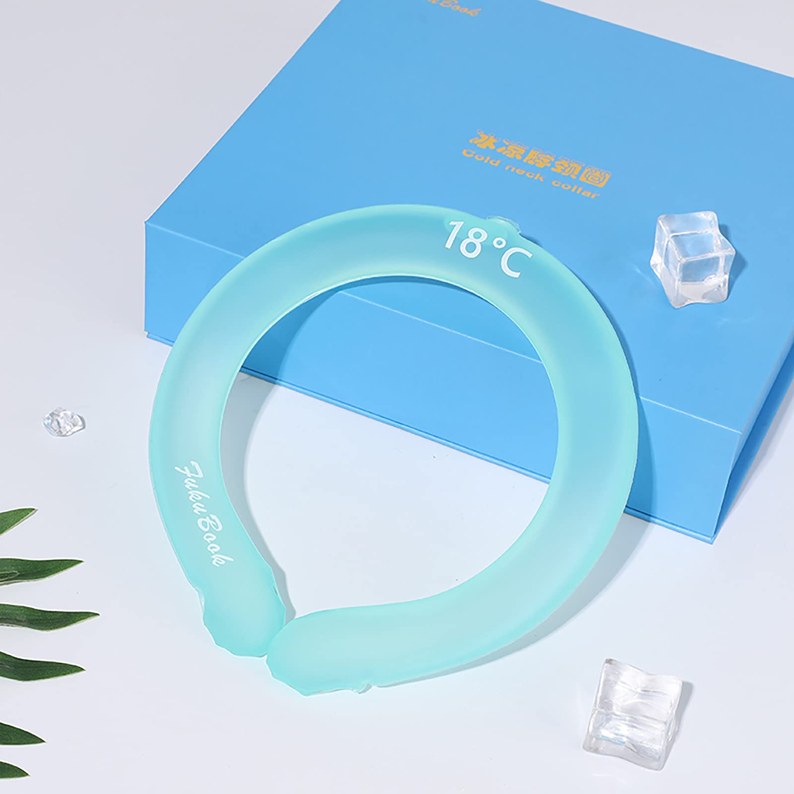 Yepzin Cooling Neck Tube - Reusable Ice Pack for Neck Pain Relief & Heatstroke Prevention | Hands-Free Cold Gel Neck Wrap for Summer, Sports & Outdoor Activities | Wearable Cooling Pad for Workouts, Travel & Hot Weather