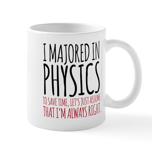 White - Majored In Physics Mugs