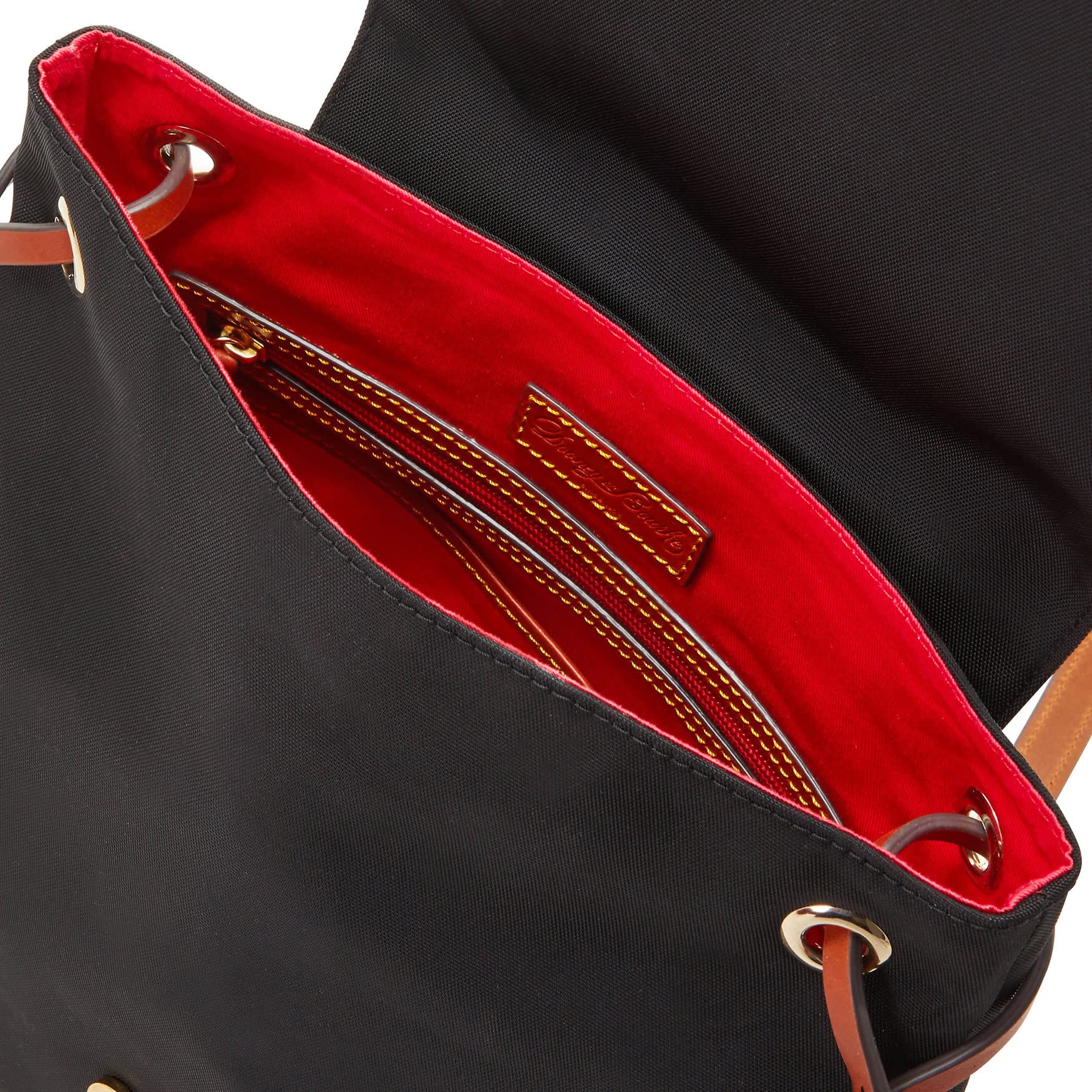 Dooney & Bourke Women's Nylon Flap Backpack Handbag - Black | Stylish Everyday Purse for Work, Travel & School