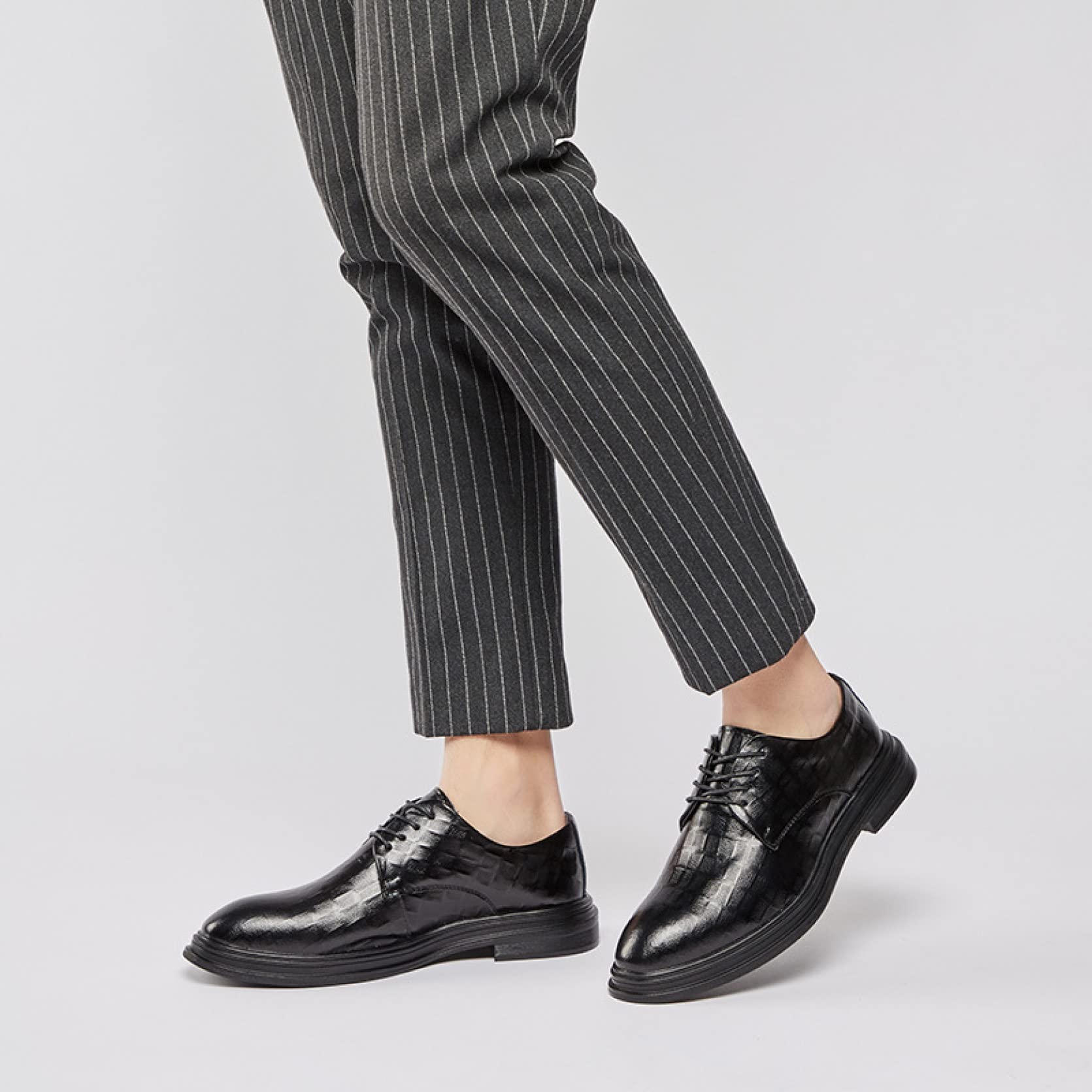 Men's Comfortable Oxford Dress Shoes - Classic Lace-Up Formal Shoes for Wedding, Business & Casual Wear | Durable Leather Business Shoes for Office, Party & Outdoor Occasions