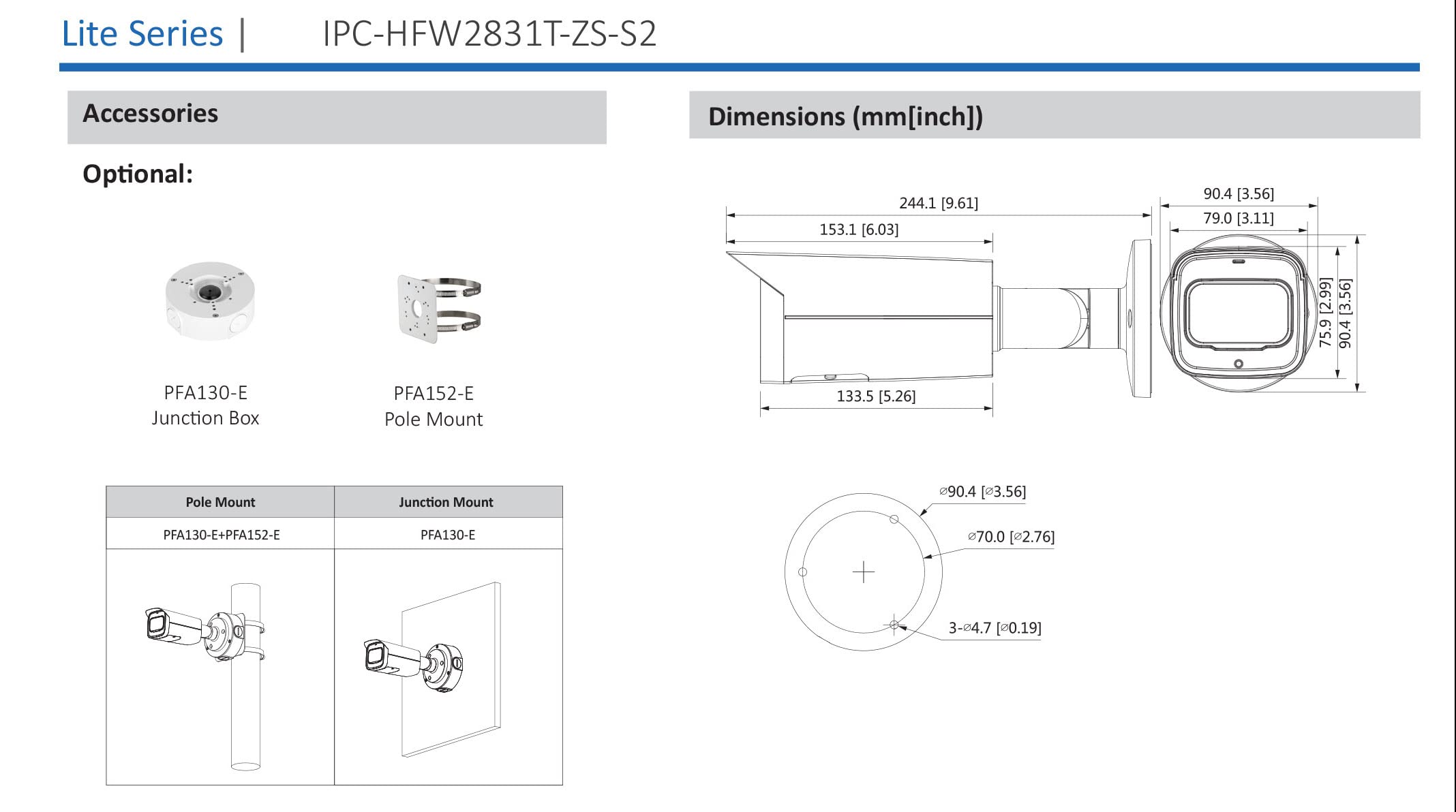 8MP 4K PoE IP Security Camera with 2.7~13.5mm Lens | 197ft Night Vision | Compatible with Dahua IPC-HFW2841T-ZAS | Ideal for Home Surveillance, Business Security & Outdoor Monitoring