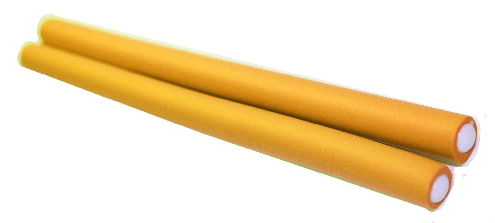Long Super Rollers - Orange Hair Rollers for Curly & Wavy Hairstyles | Perfect for Salon, Home Styling & DIY Hair Care