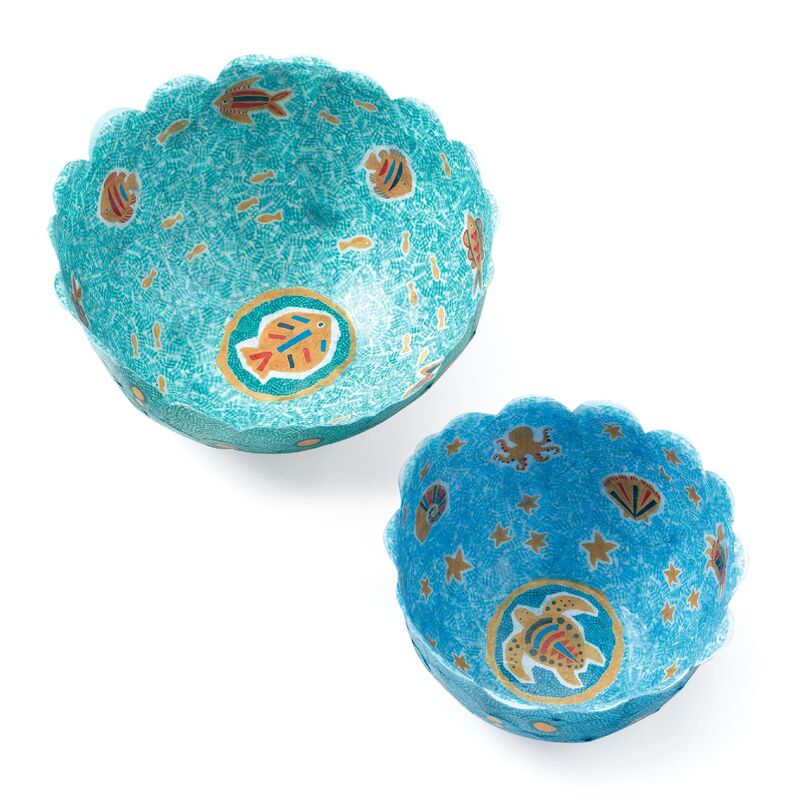 DIY Sea Bowls - Handmade Ceramic Bowls for Home Decor, Kitchen & Dining - Perfect for Soups, Salads, and Nautical-Themed Parties